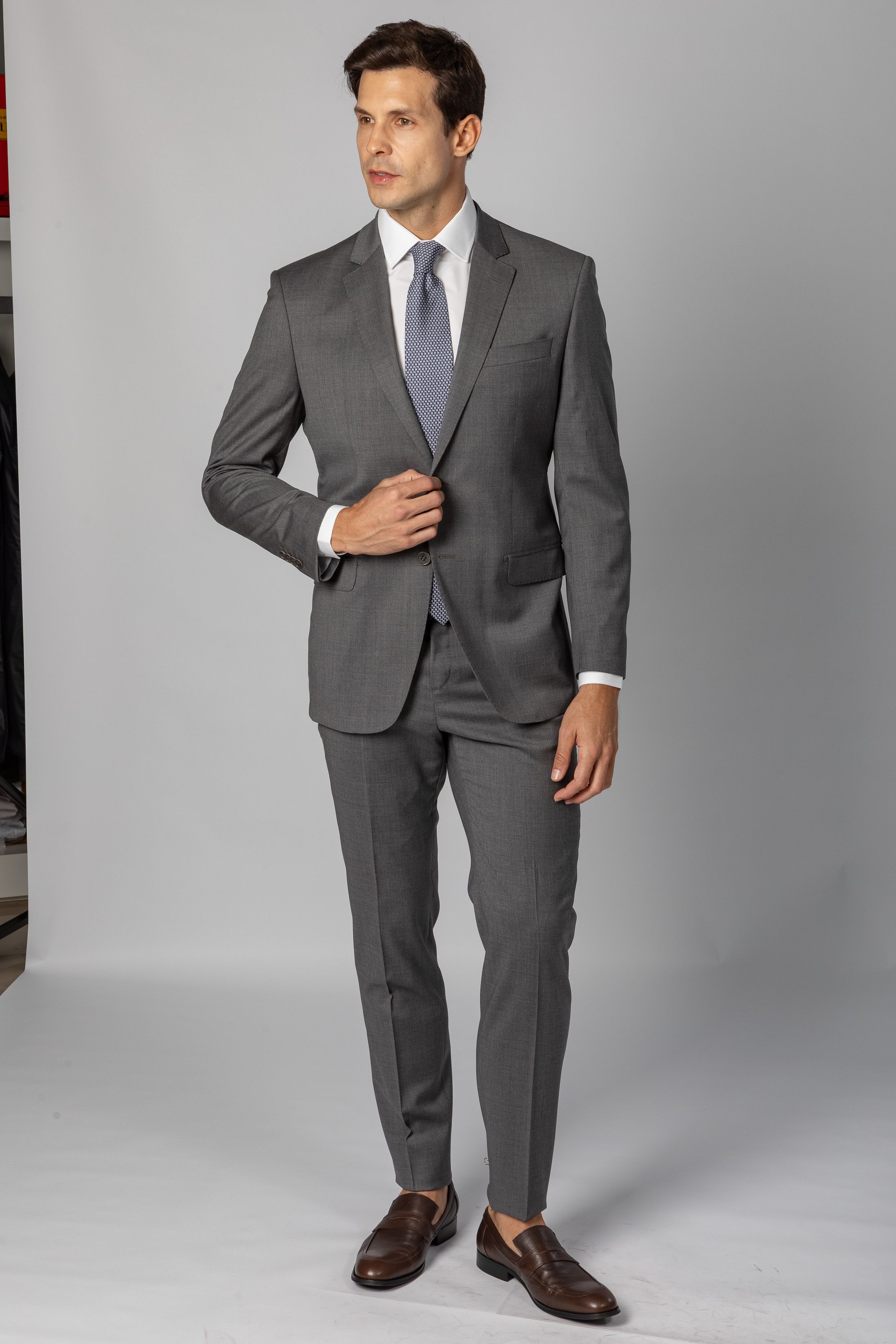 Costume Reda Super 110 Slim Cinza claro