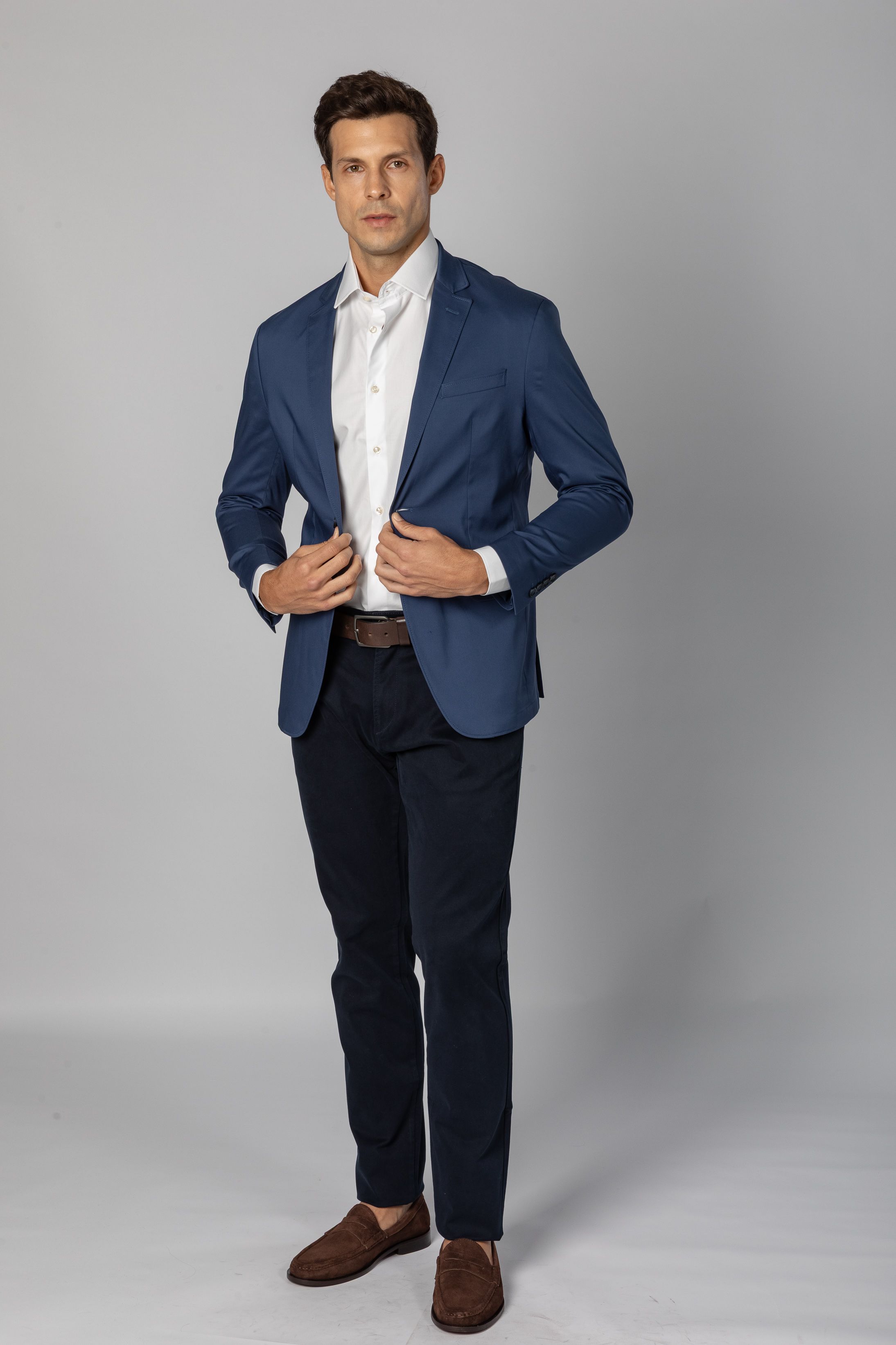 Blazer Slim Fit Azul