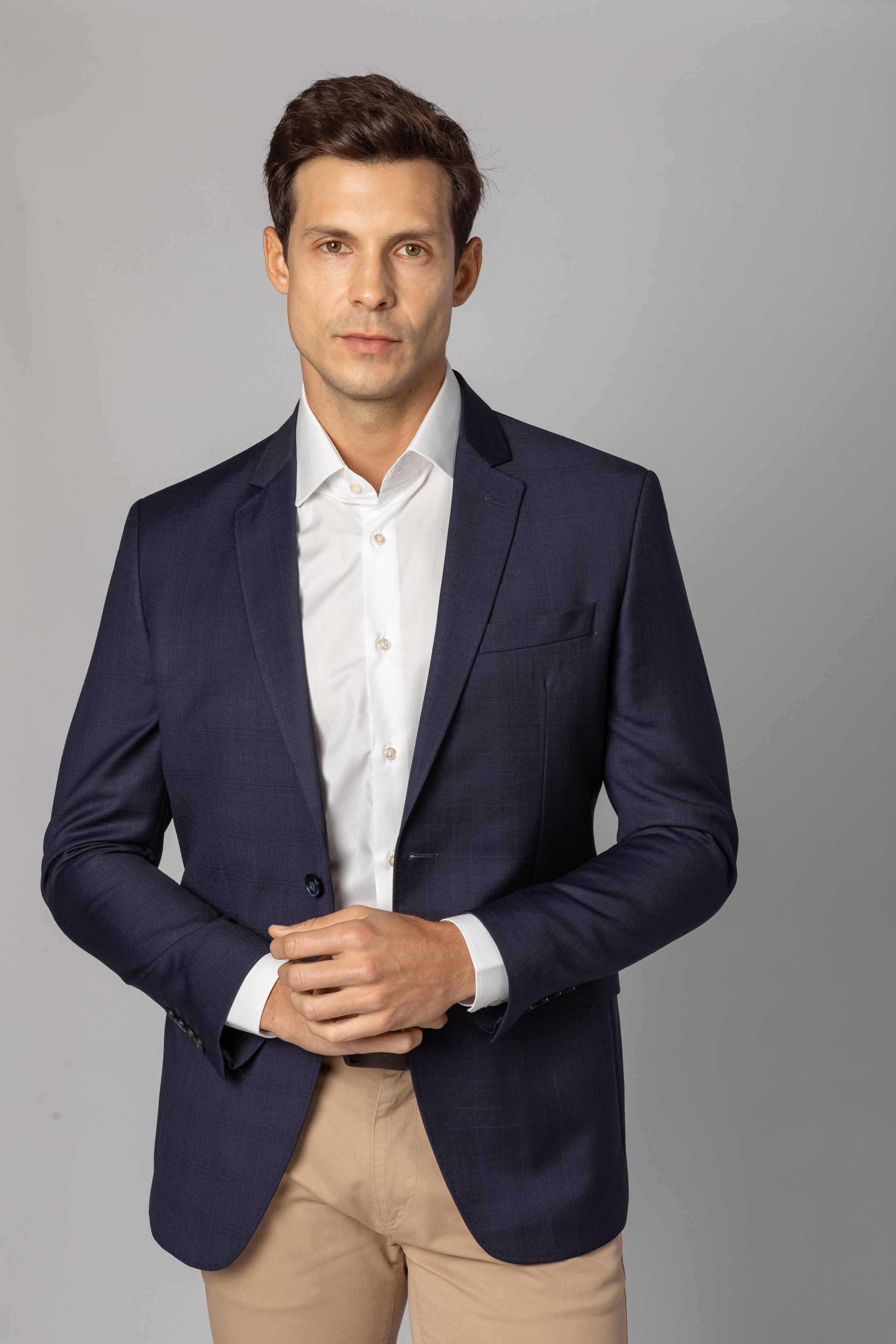 Blazer Slim Super 120 Window Pane Marinho