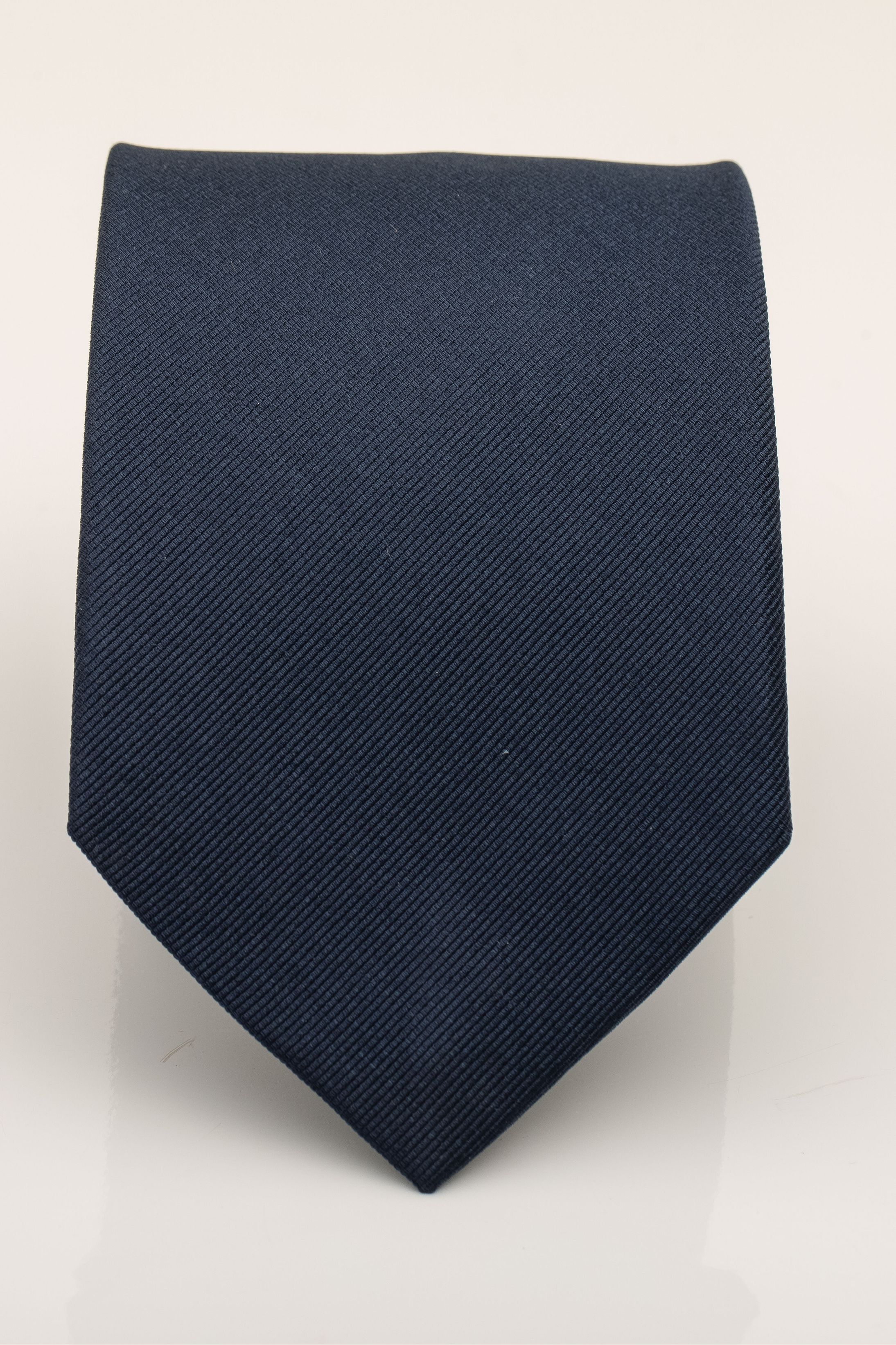 Gravata Seda Italiana Jacquard Marinho - Diodato Alfaiataria