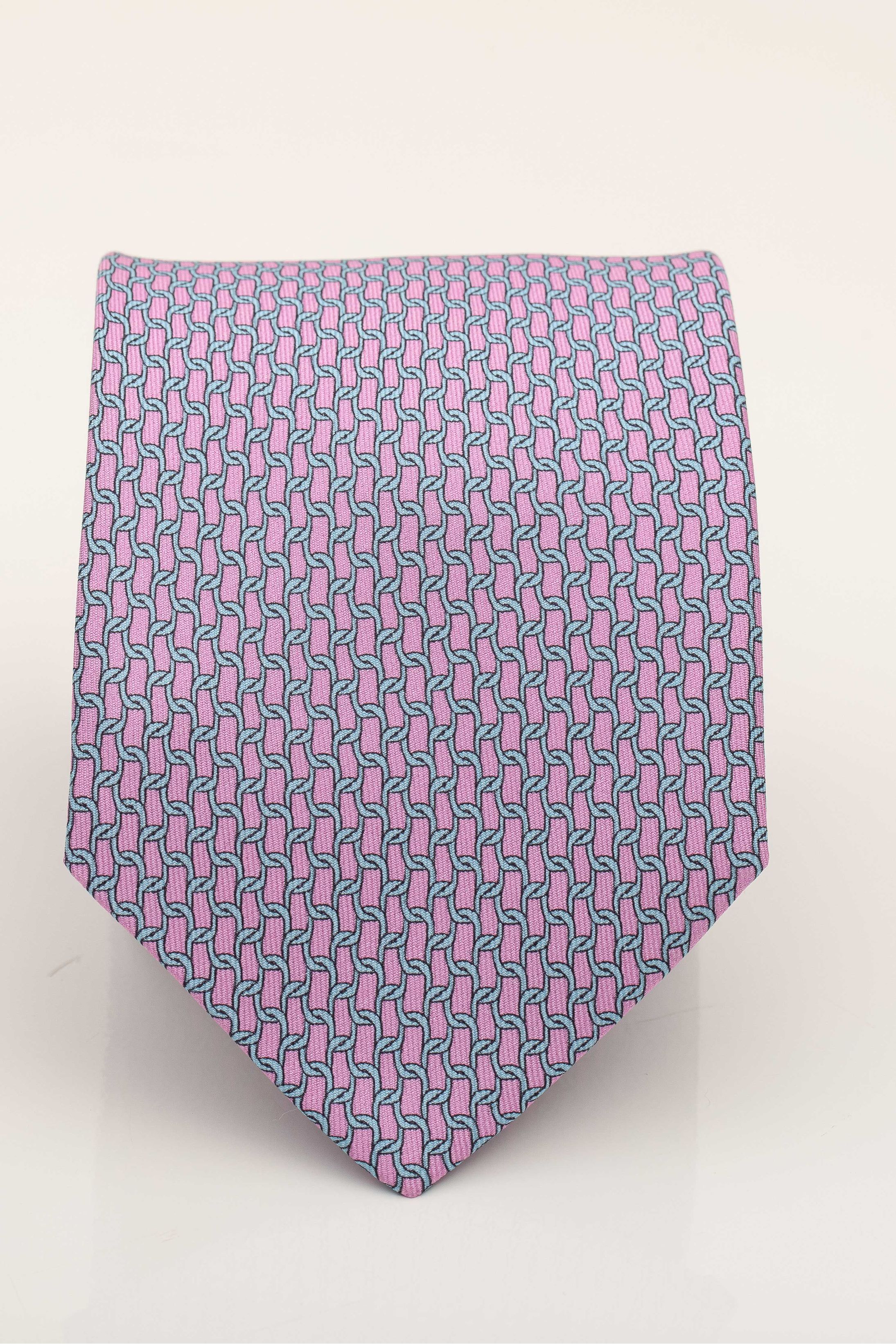 Gravata Seda Italiana Rosa Claro - Diodato Alfaiataria