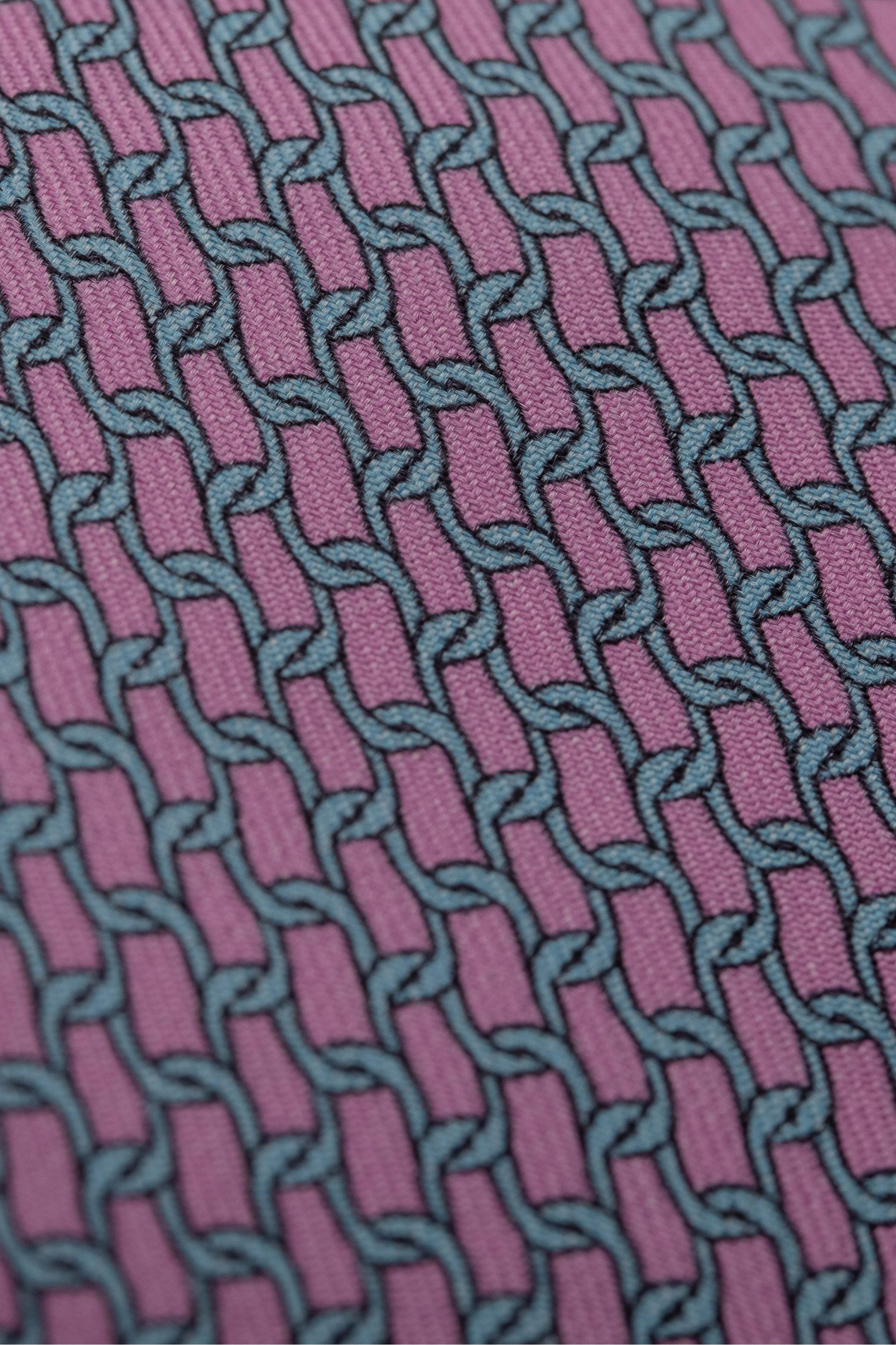 Gravata Seda Italiana Rosa Claro