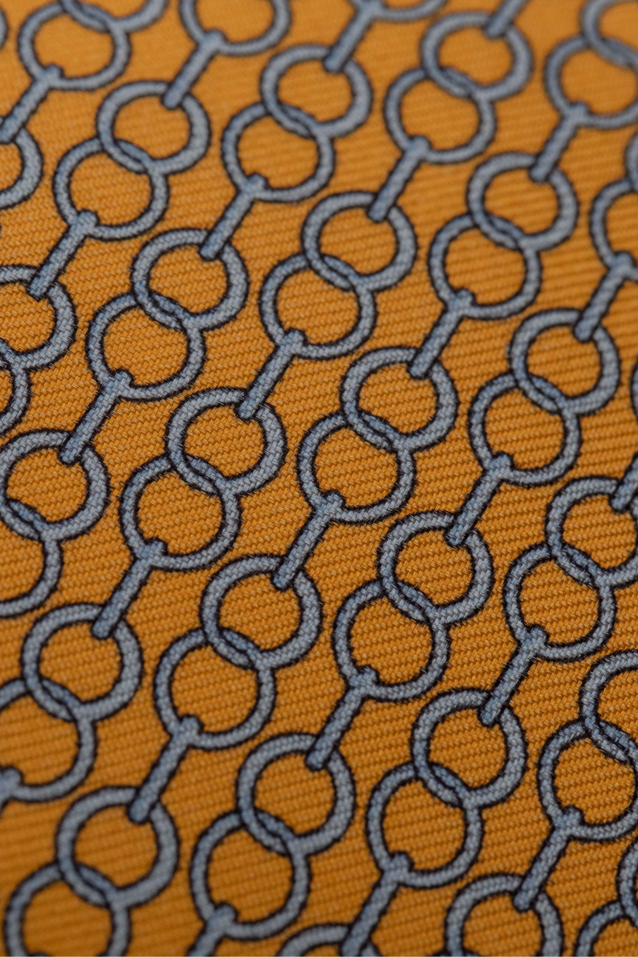 Gravata Seda Italiana Laranja