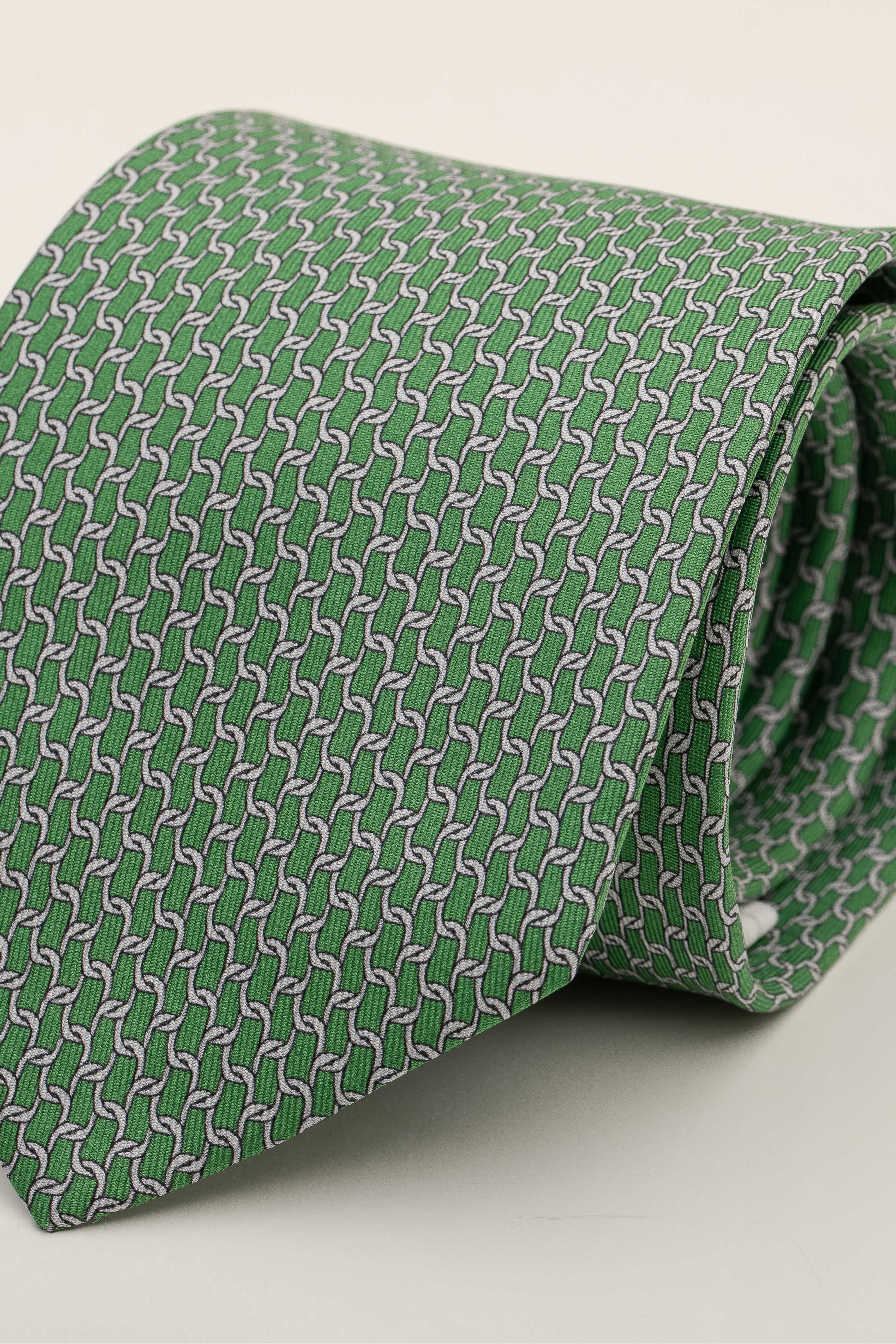 Gravata Seda Italiana Verde 