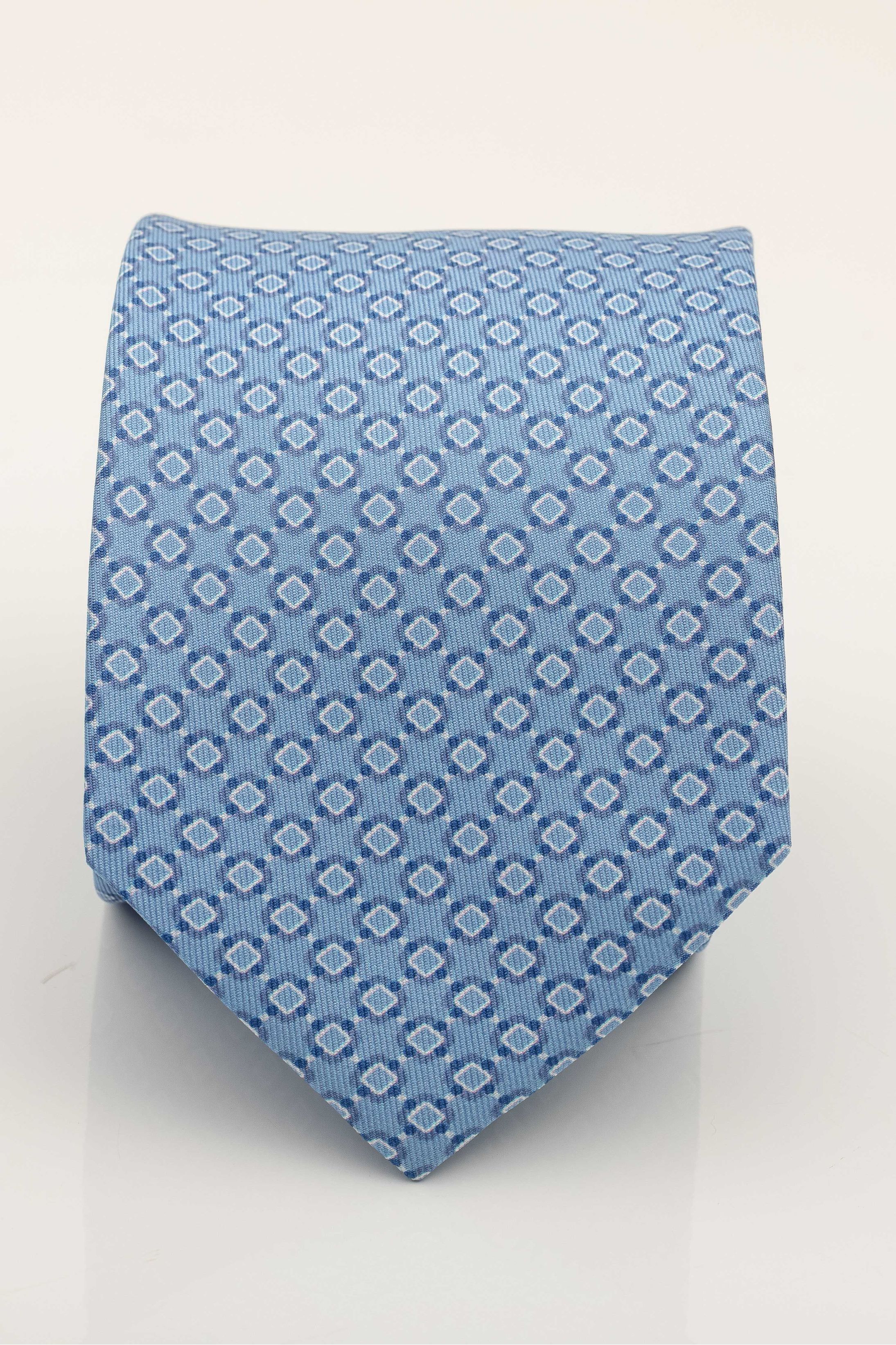 Gravata Seda Italiana Azul claro - Diodato Alfaiataria