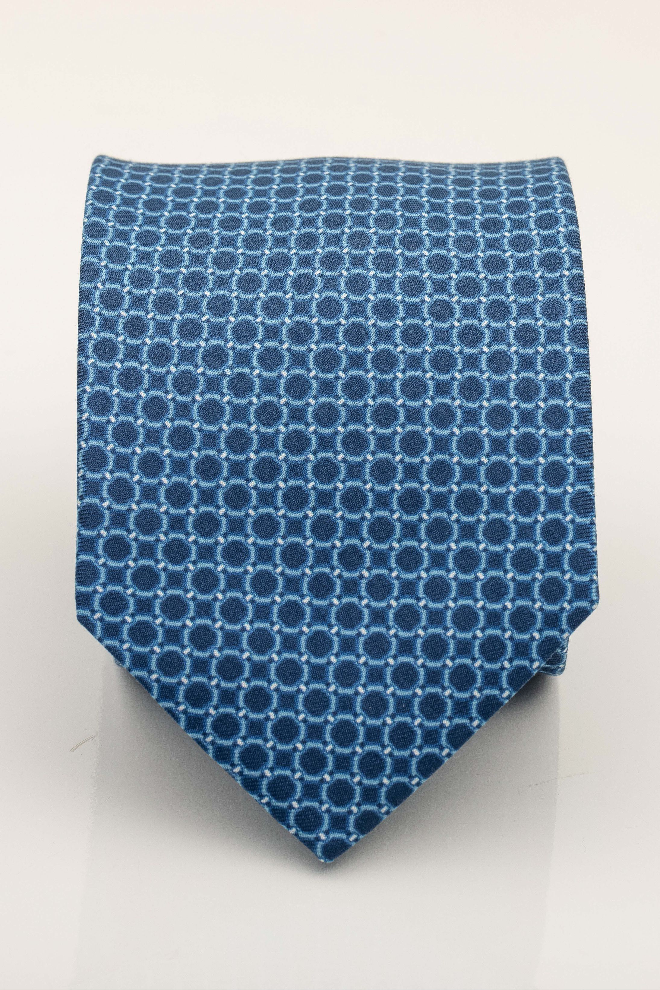 Gravata Seda Italiana Azul - Diodato Alfaiataria