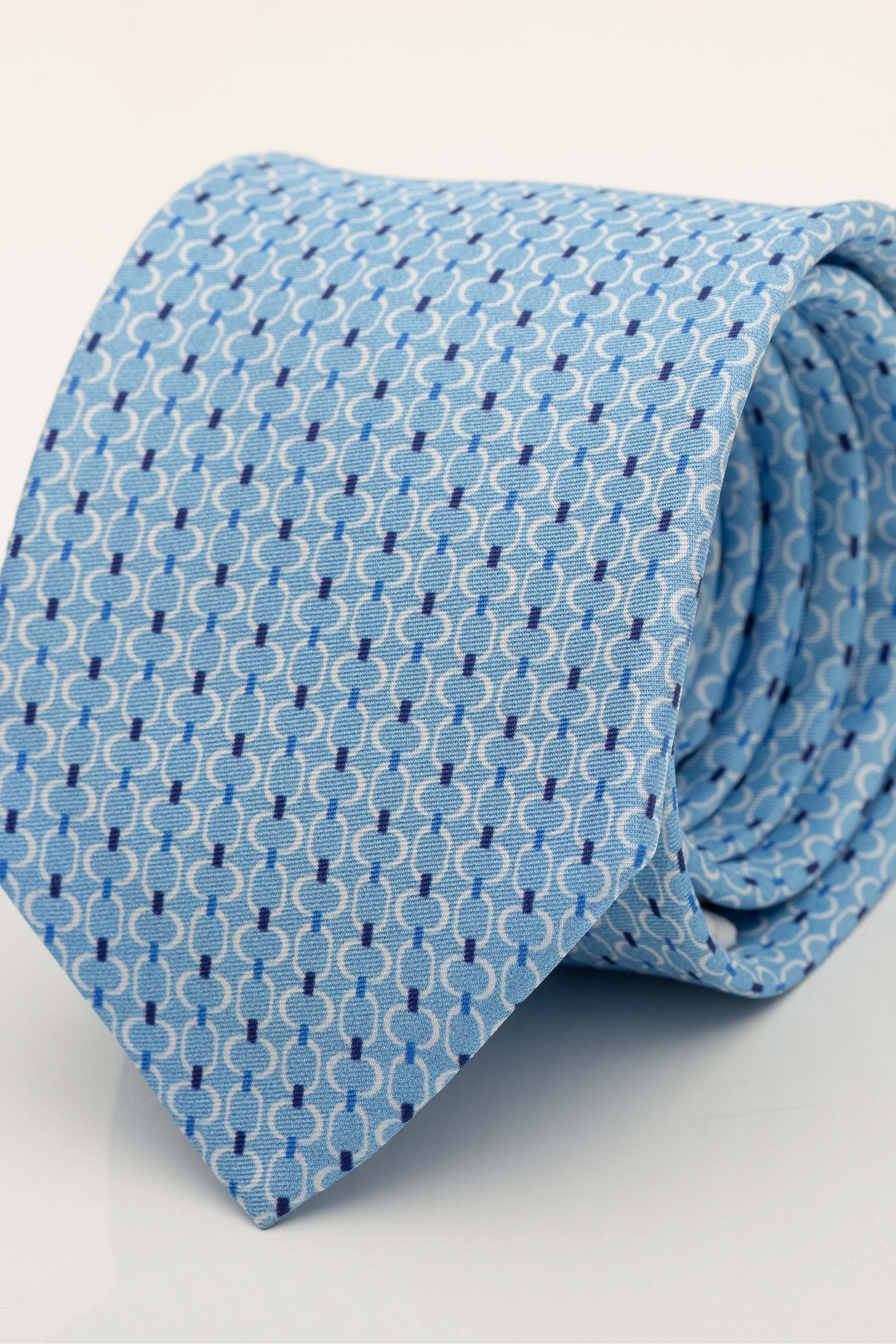 Gravata Seda Italiana Azul claro