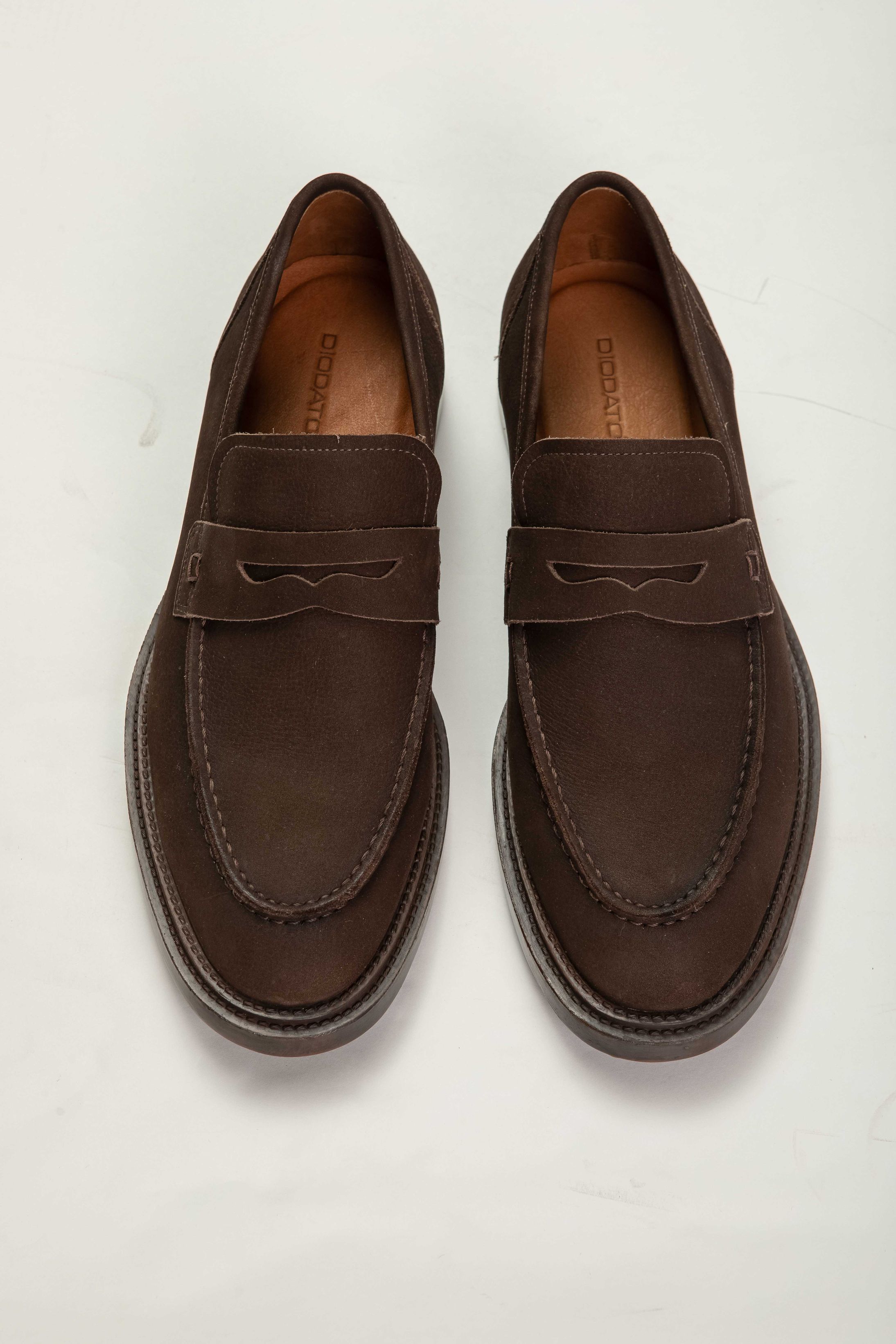 Penny Loafer Nobuck Milano - Diodato Alfaiataria