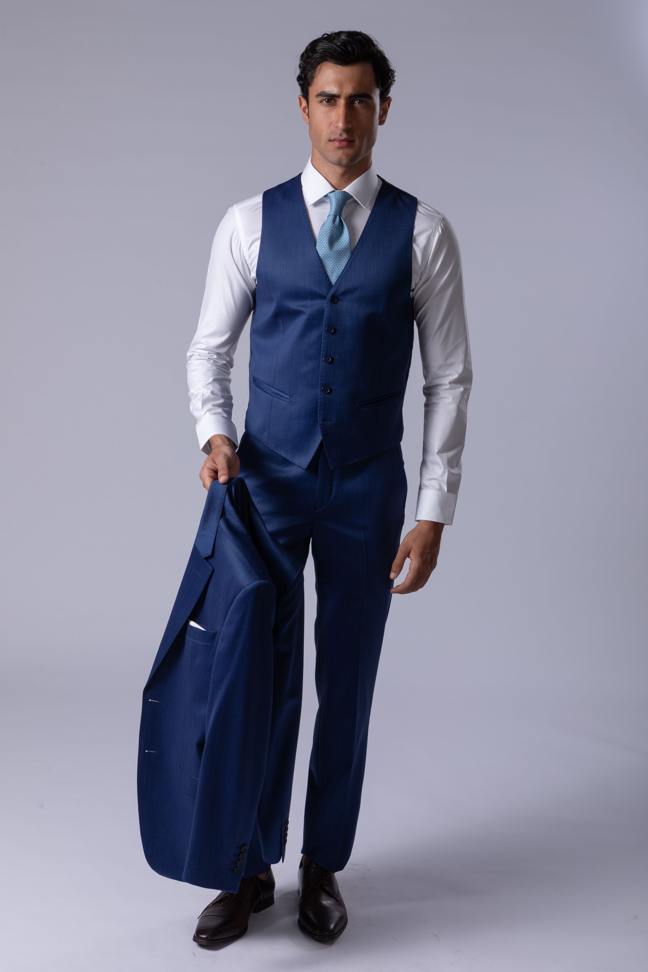 Terno Tessuto S´120 Slim Azul - Diodato Alfaiataria
