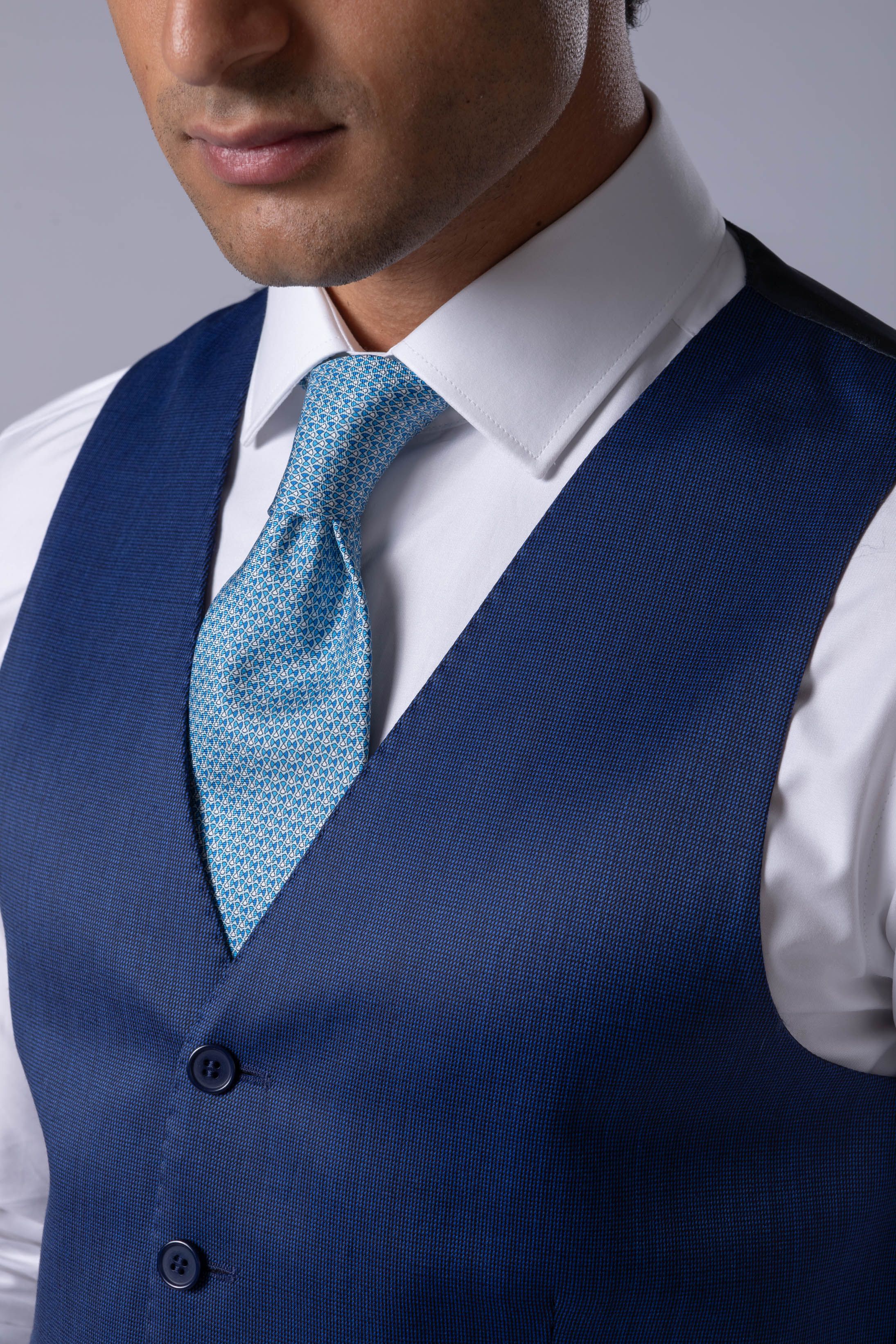 Terno Tessuto S´120 Slim Azul