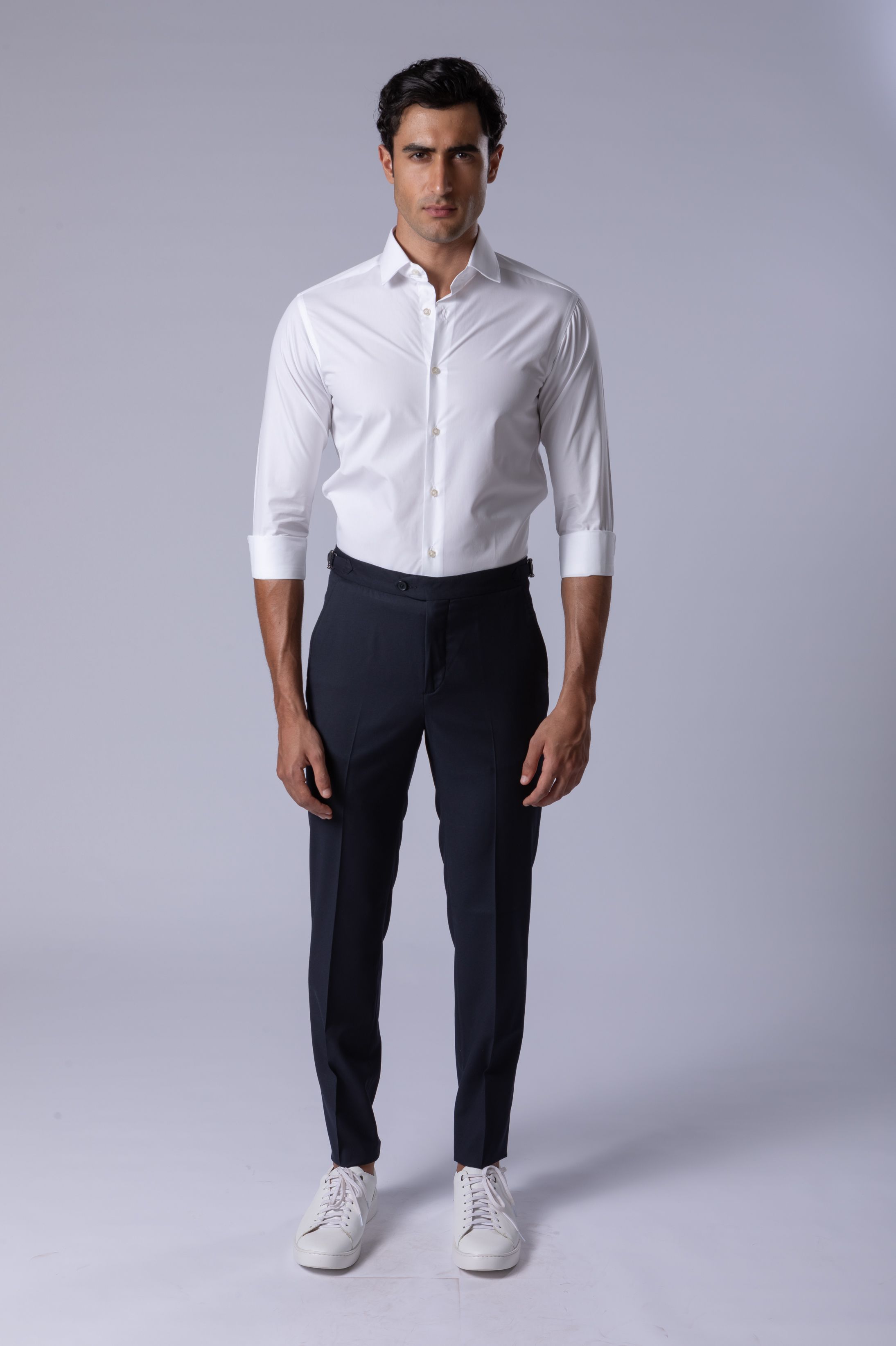 Calça social Slim Fit Milano Marinho - Diodato Alfaiataria