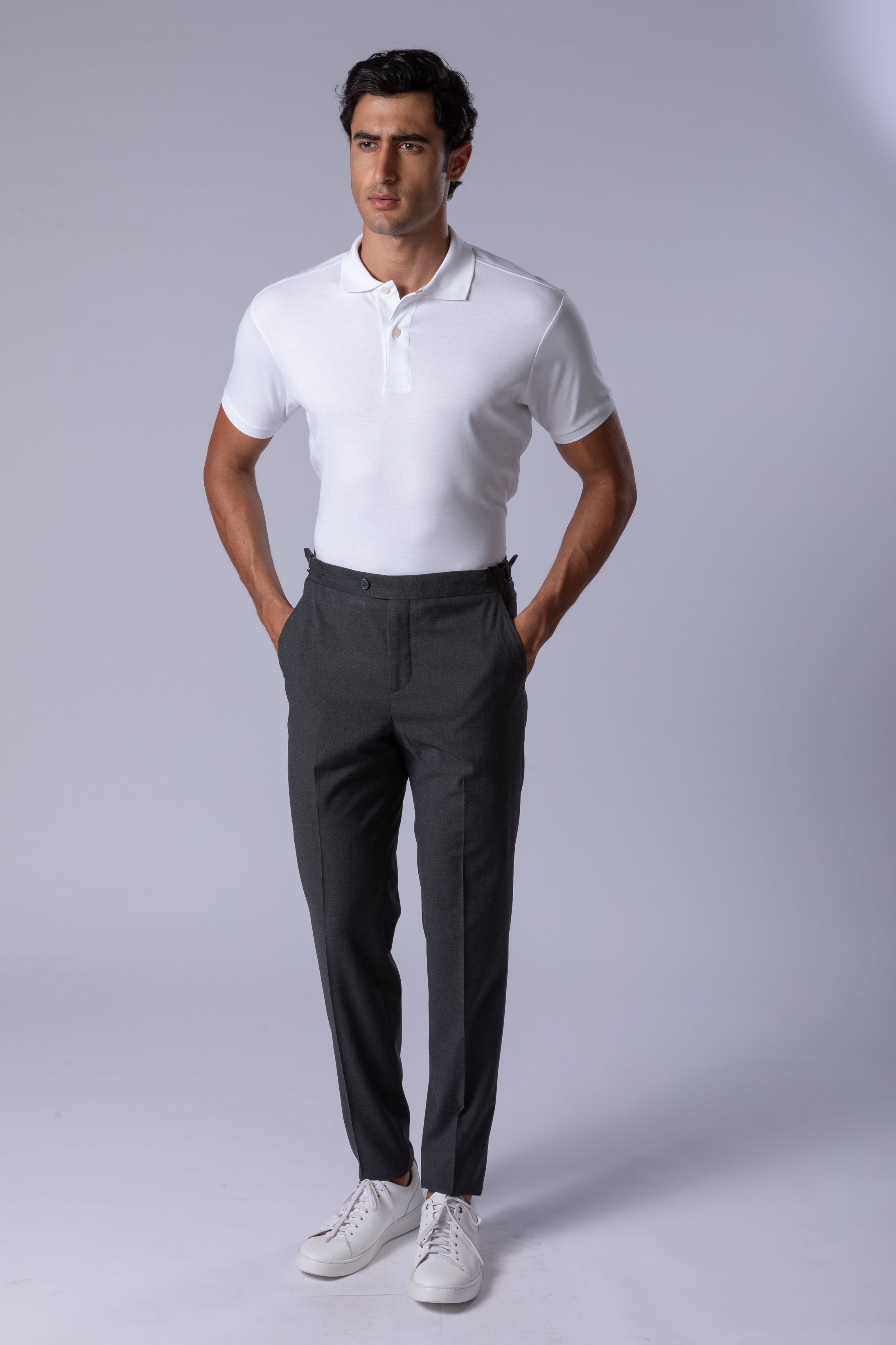 Calça social Slim Fit Milano Grafite