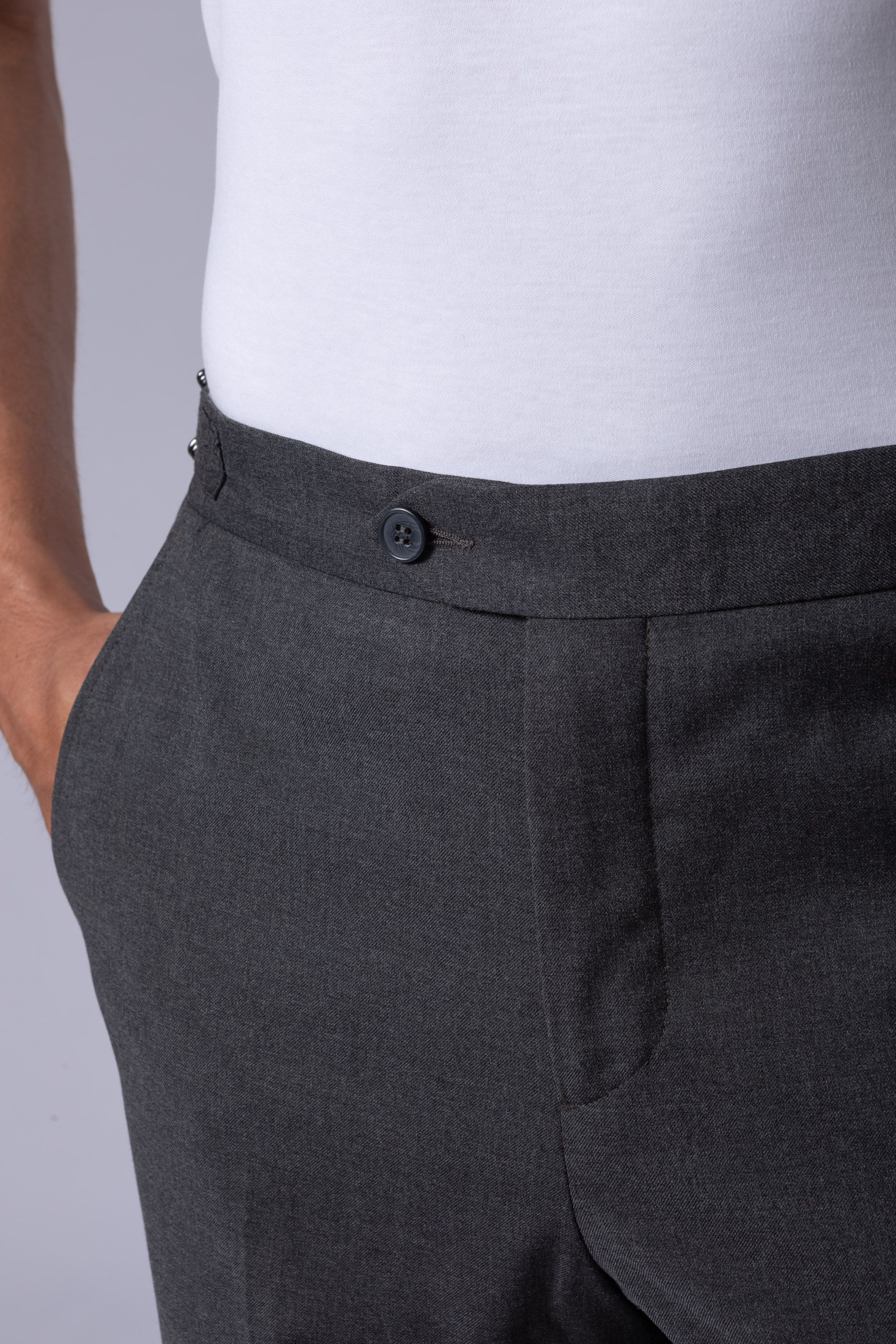 Calça social Slim Fit Milano Grafite