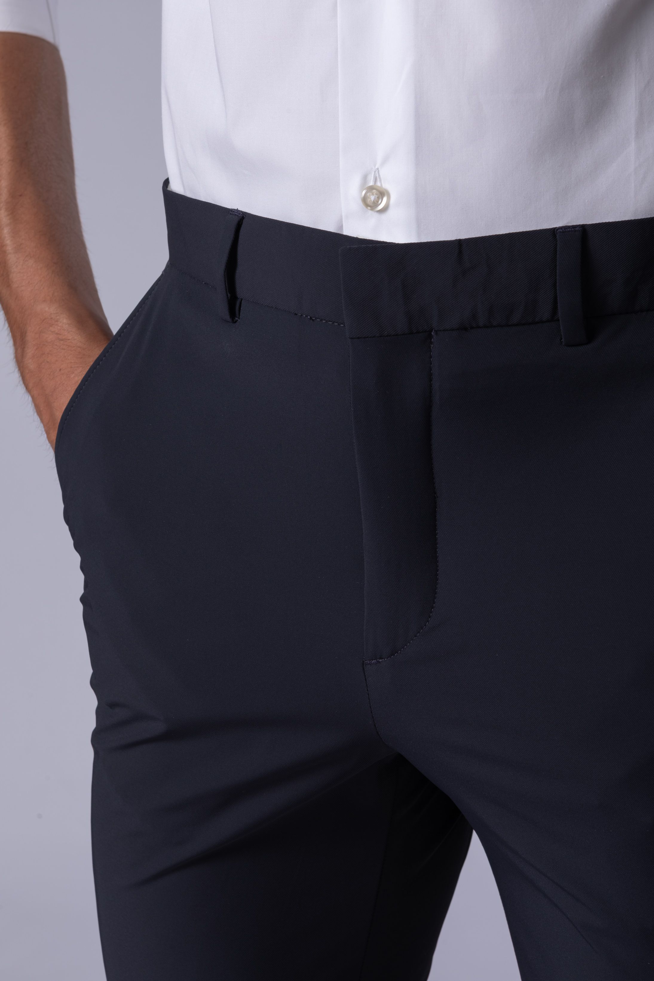 Calça social Slim Fit Firenze Marinho noite
