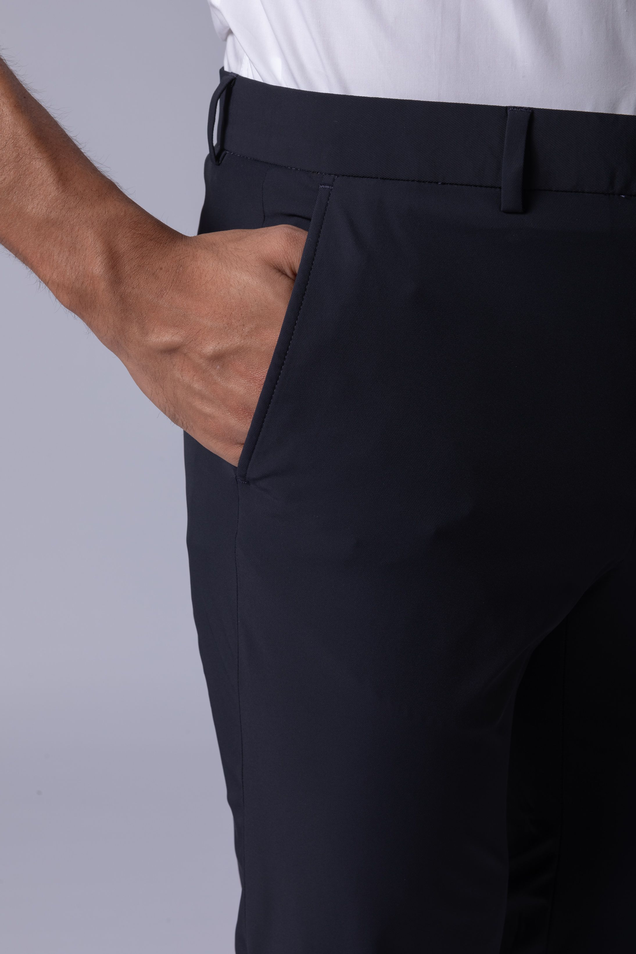 Calça social Slim Fit Firenze Marinho noite