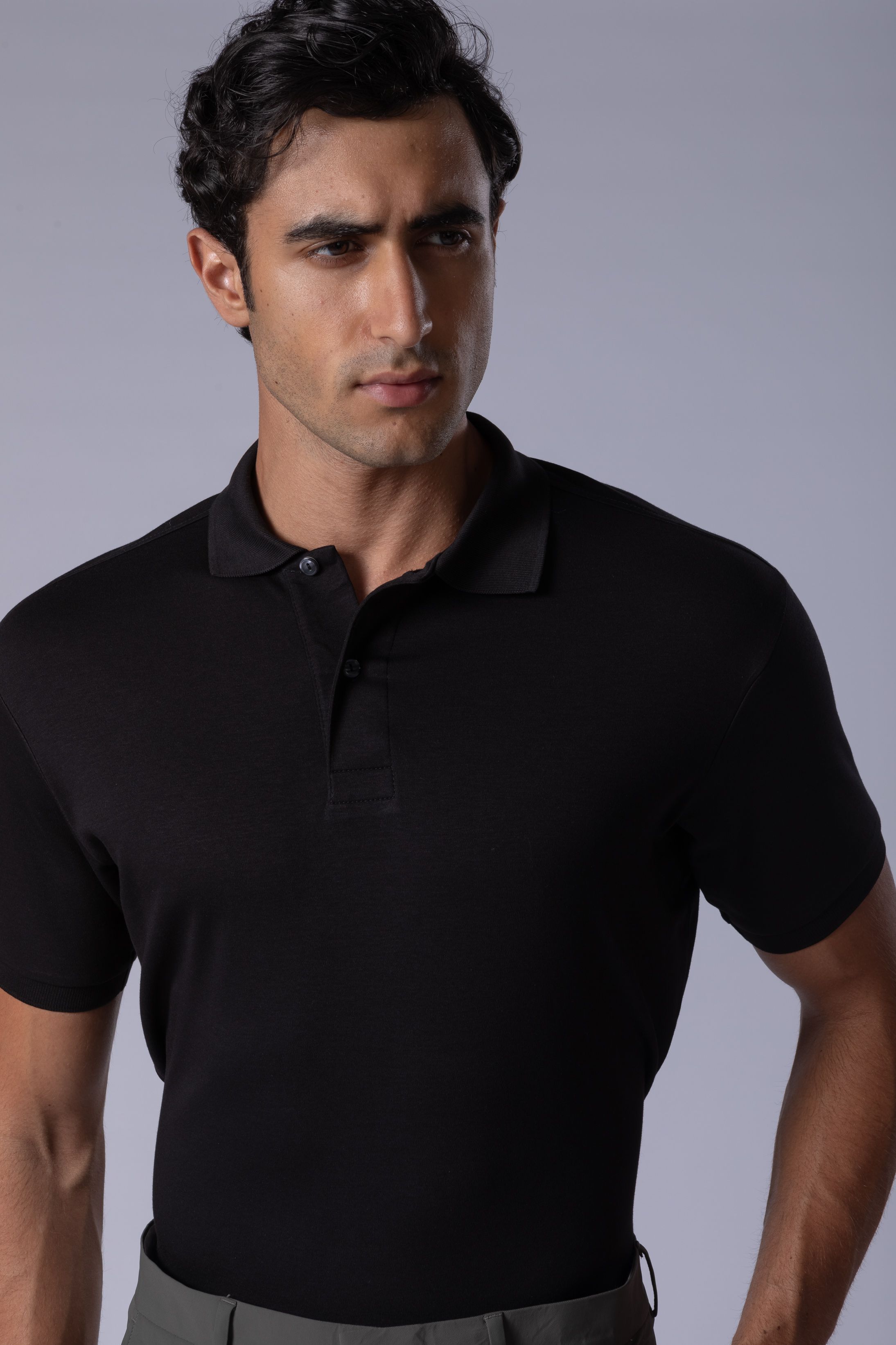Camisa Polo Pimma Cotton Preto - Diodato Alfaiataria