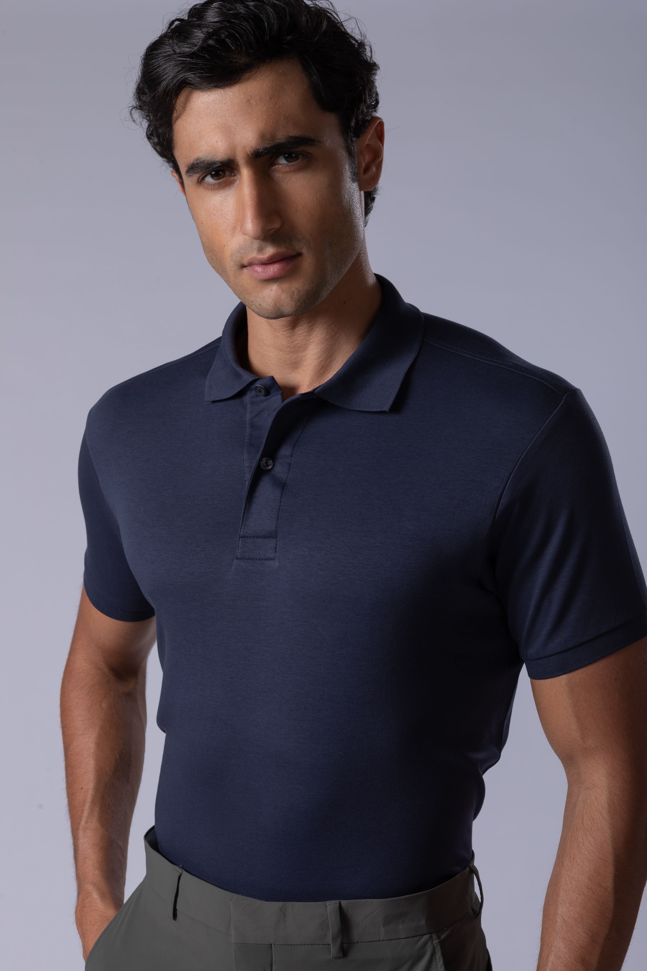 Camisa Polo Pimma Cotton Marinho - Diodato Alfaiataria