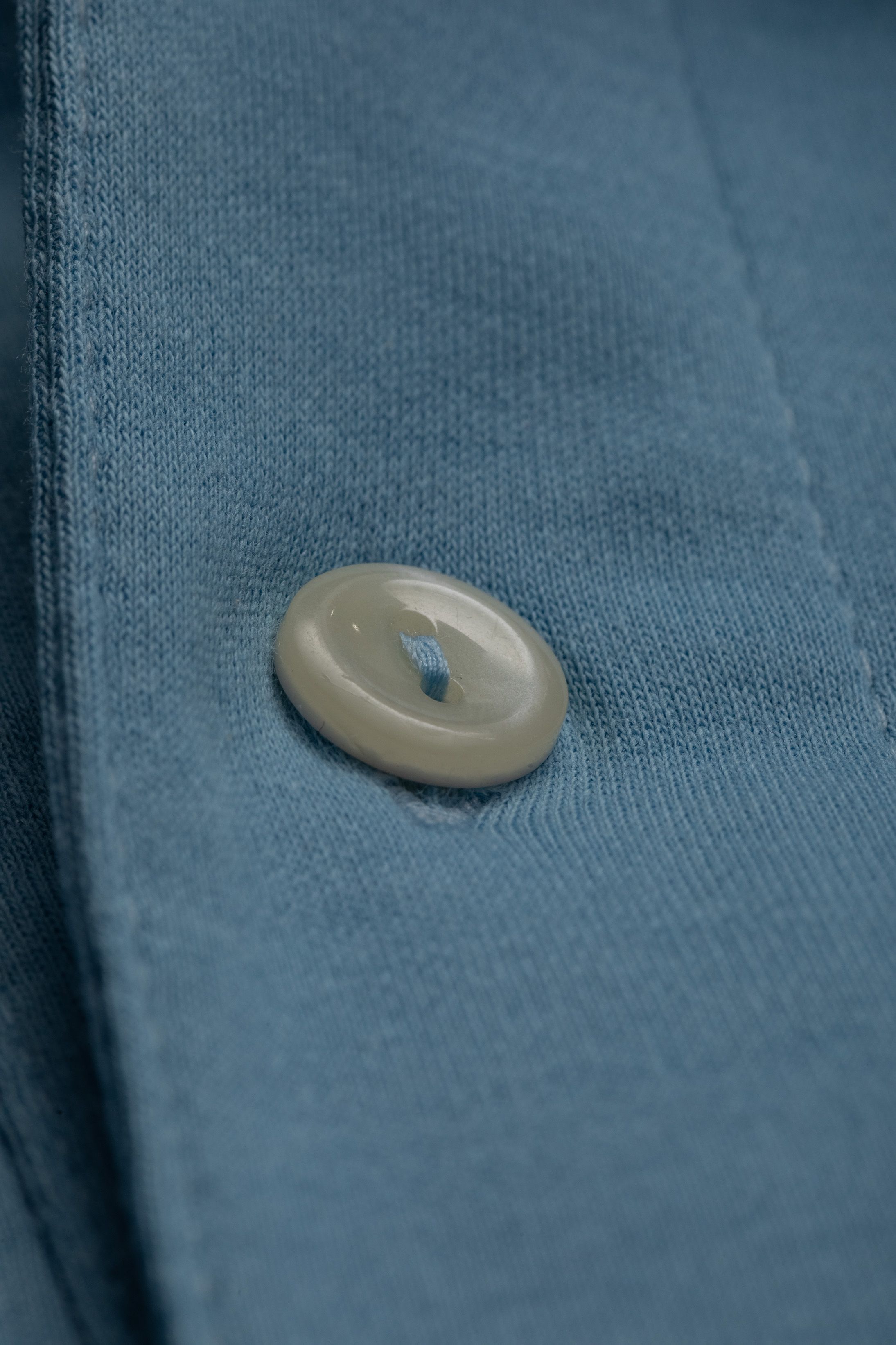 Camisa Polo Malha Peruana azul 