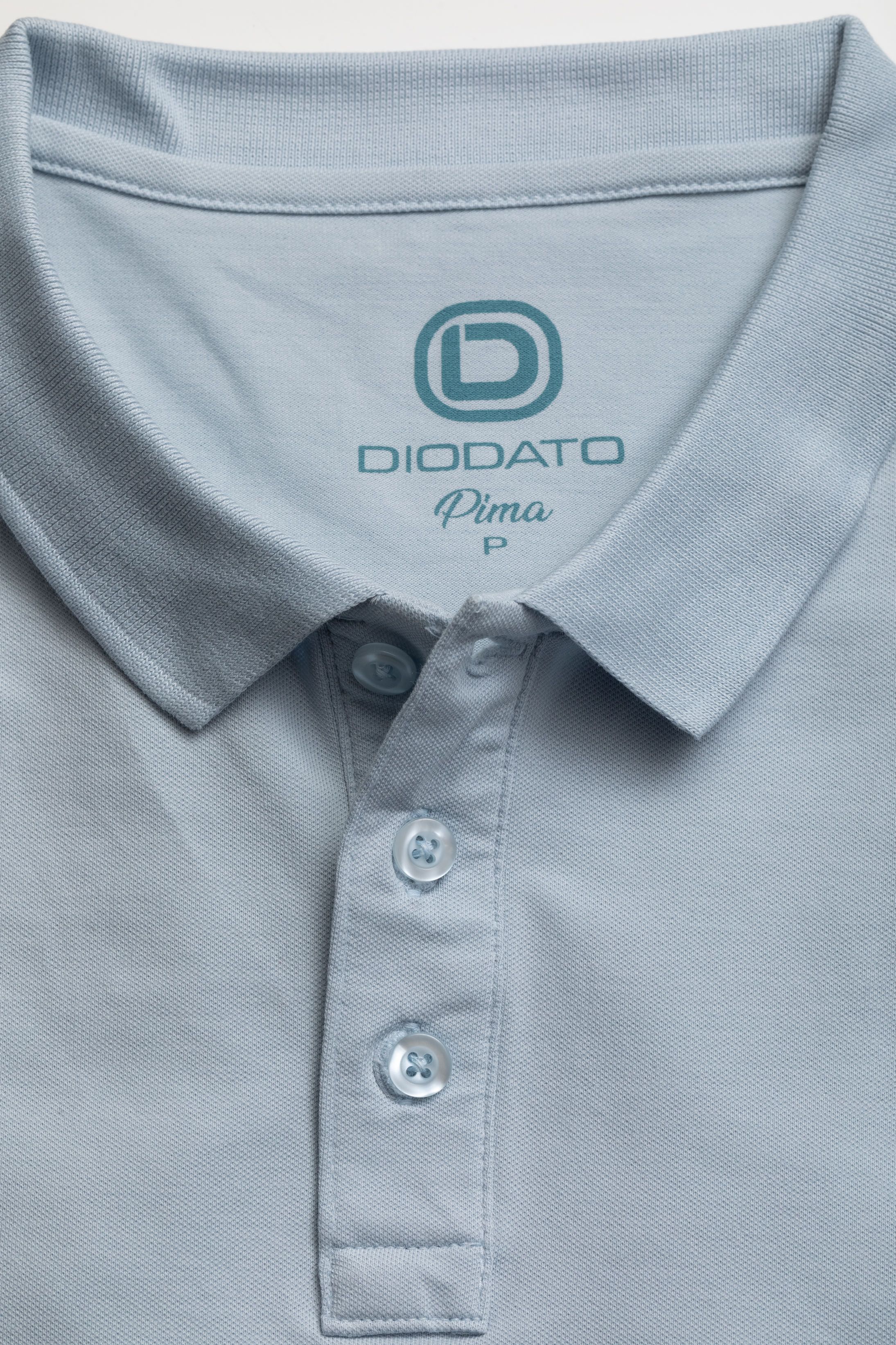 Camisa Polo Piquet Pimma Cotton azul claro