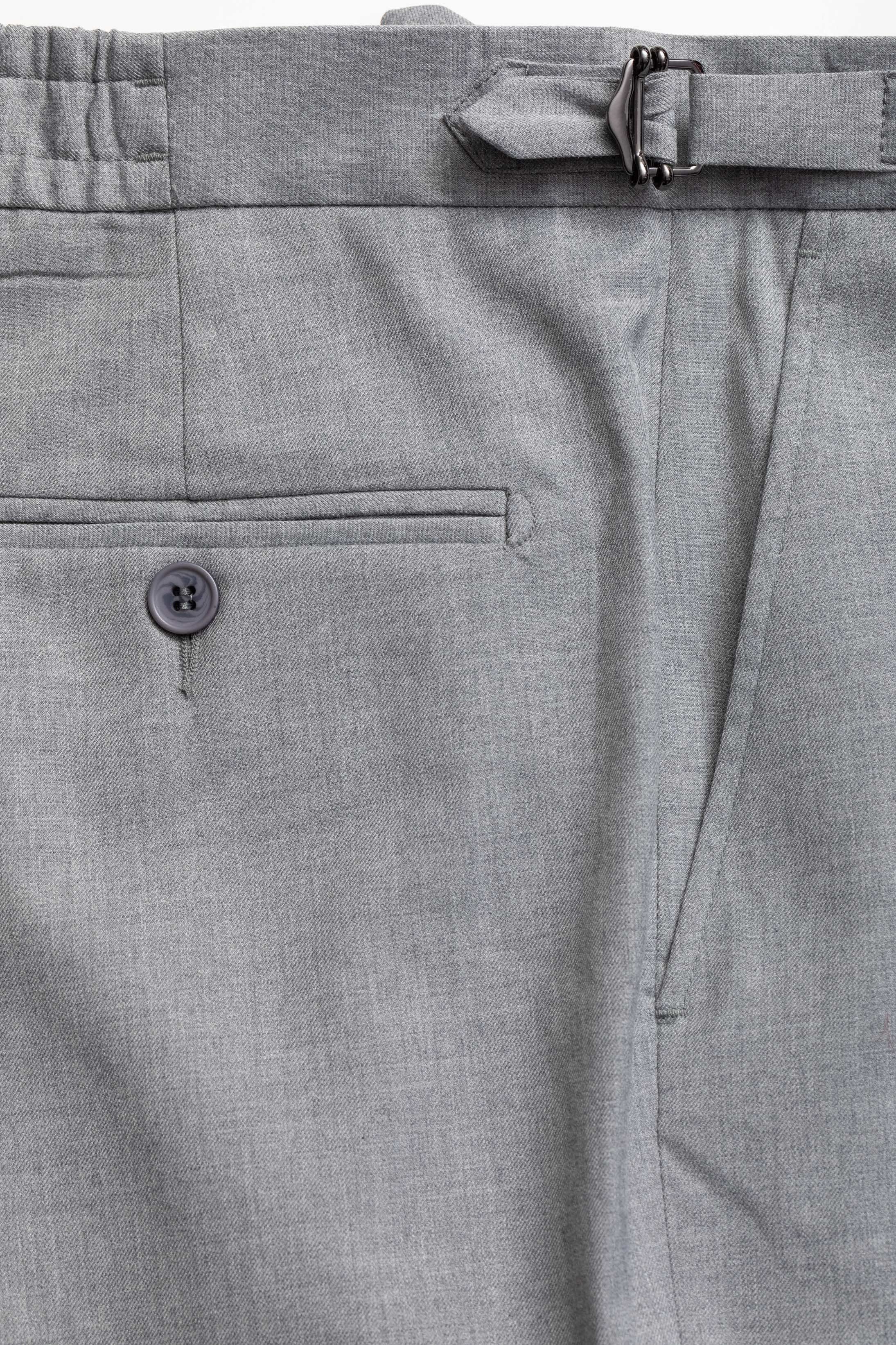 Calça social Slim Fit Milano Cinza claro