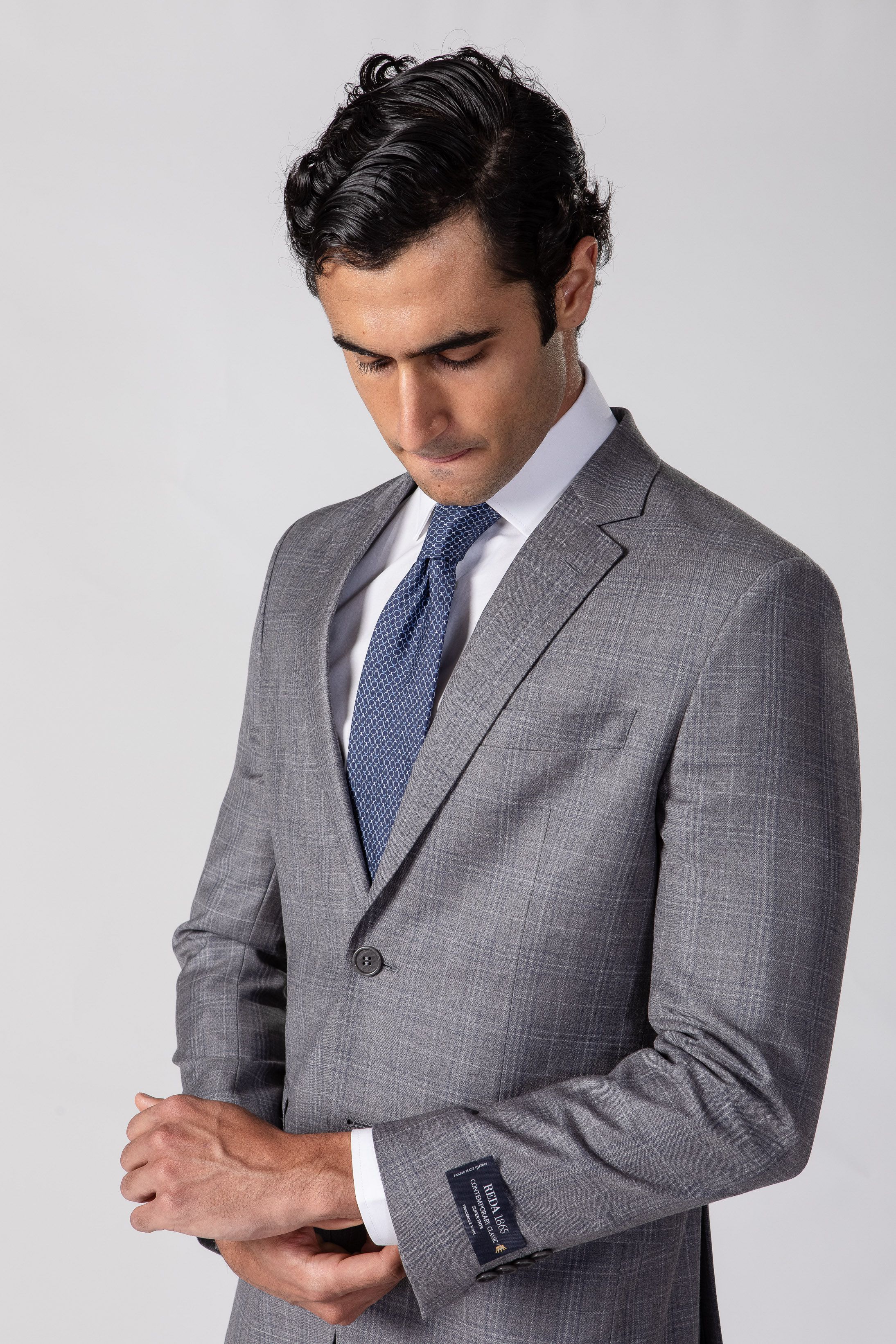 Costume Reda Super 130 Slim Window Pane