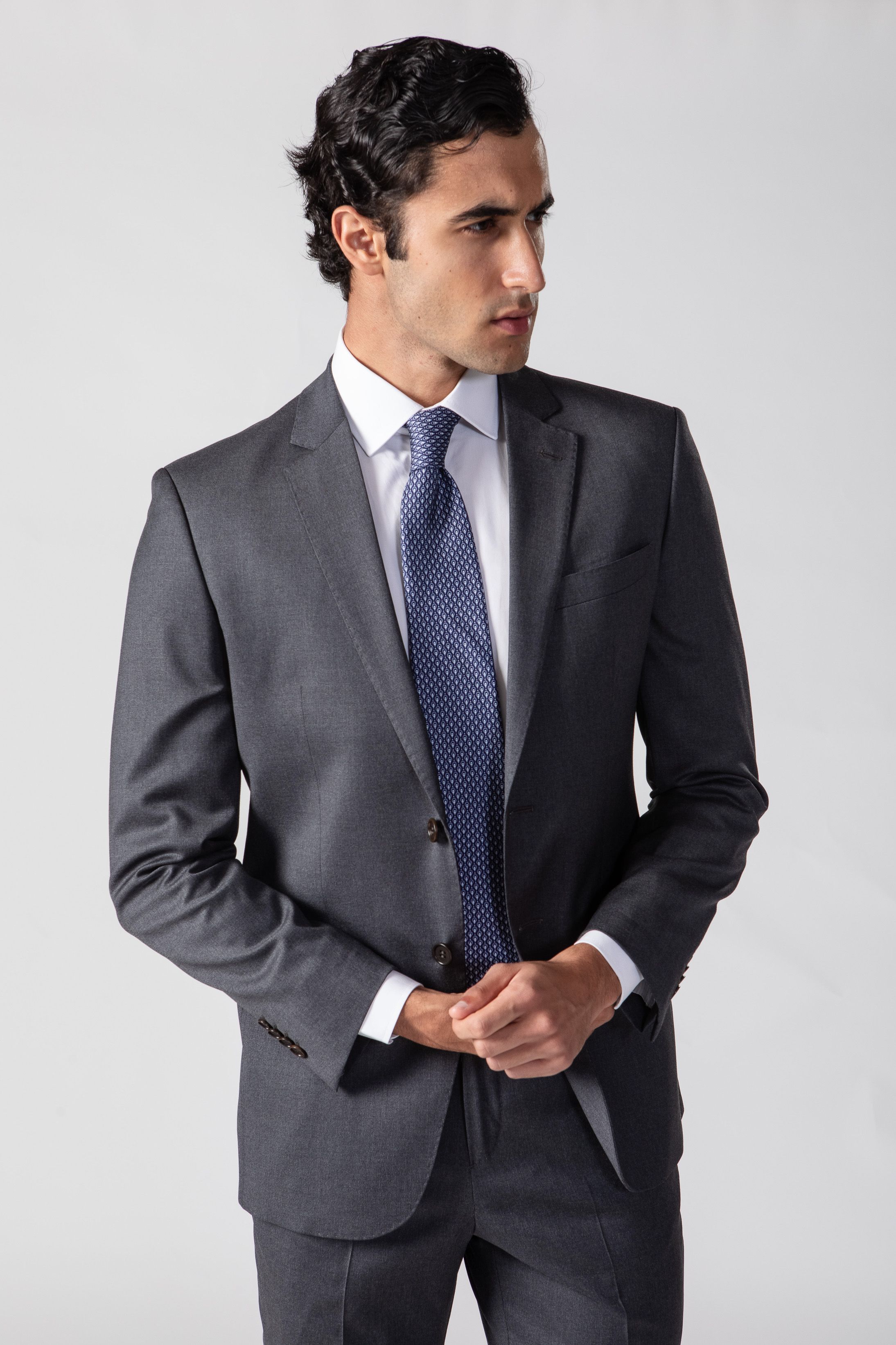 Costume Reda Super 110 Slim Cinza médio 