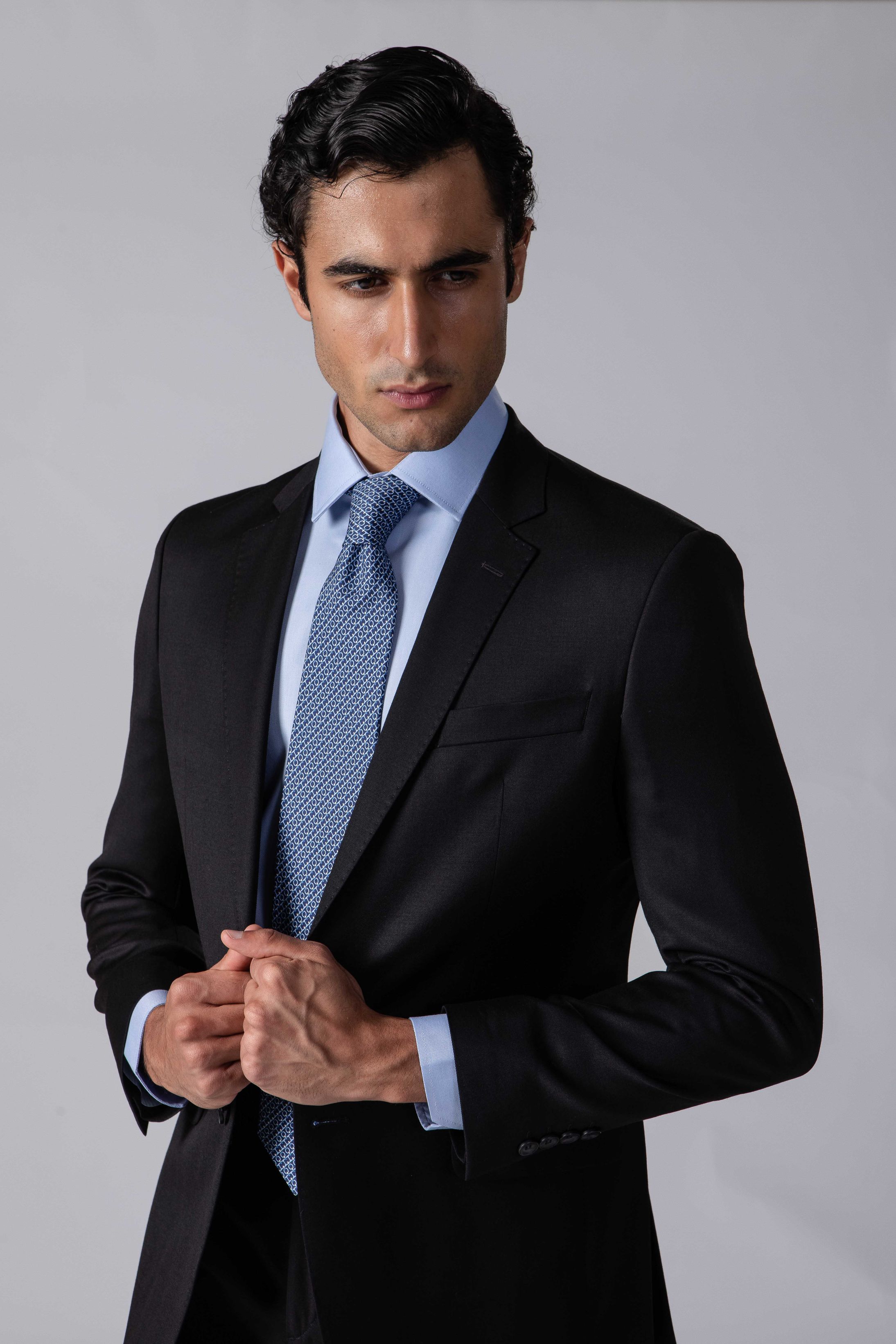 Costume Super 120 Regular Preto - Diodato Alfaiataria