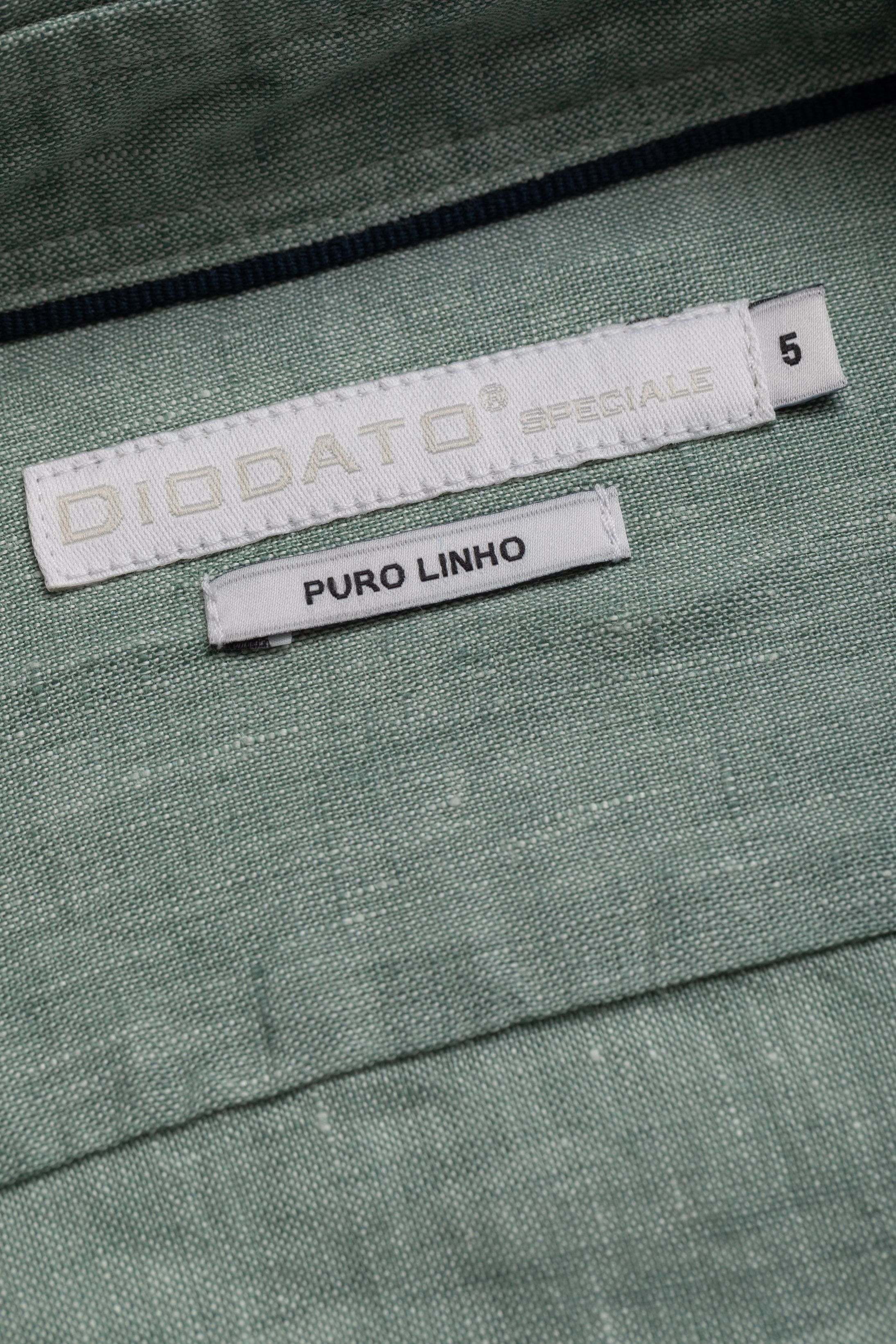 Camisa Manga Longa Regular Linho verde