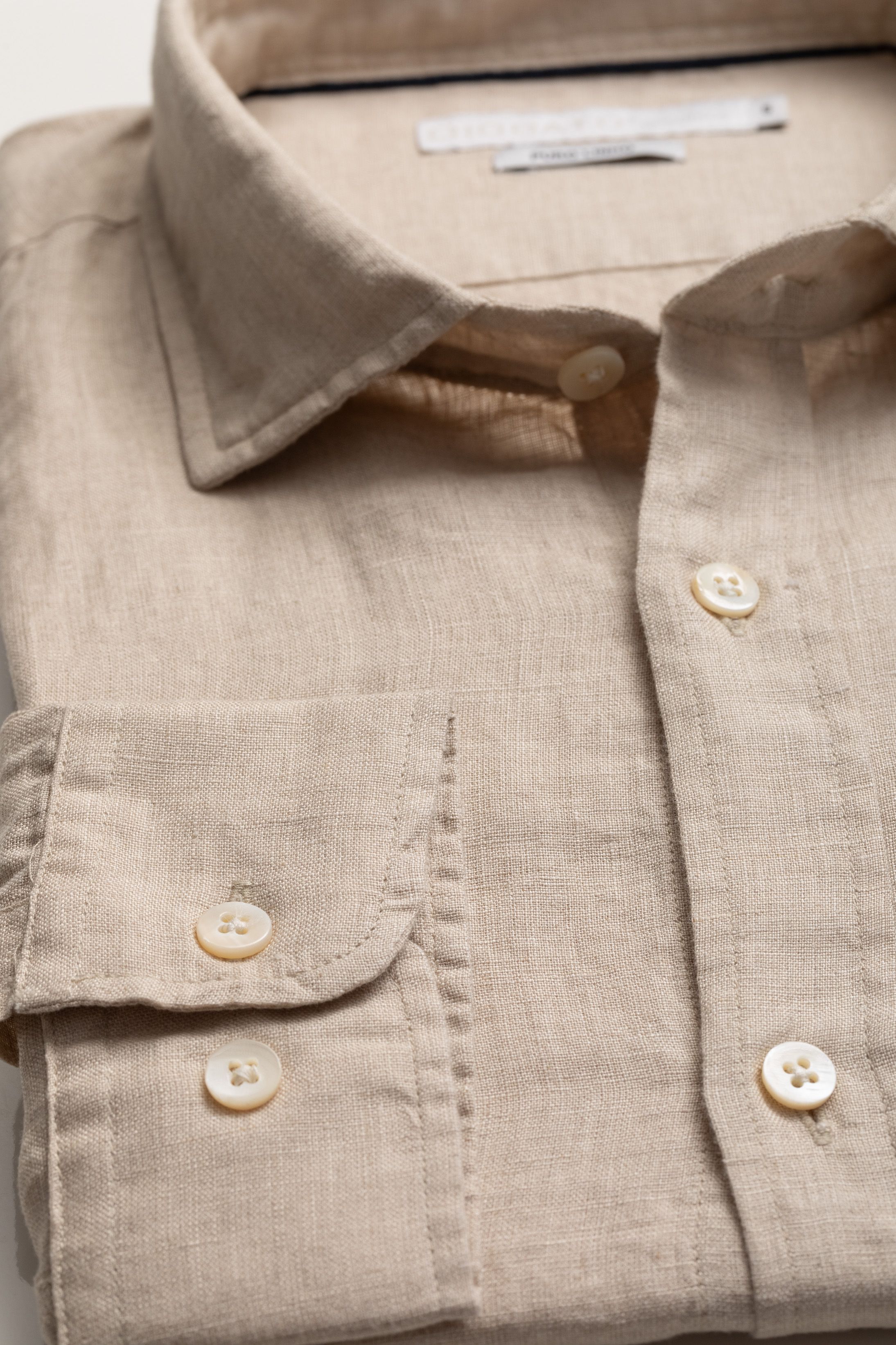 Camisa Manga Longa Regular Linho cru