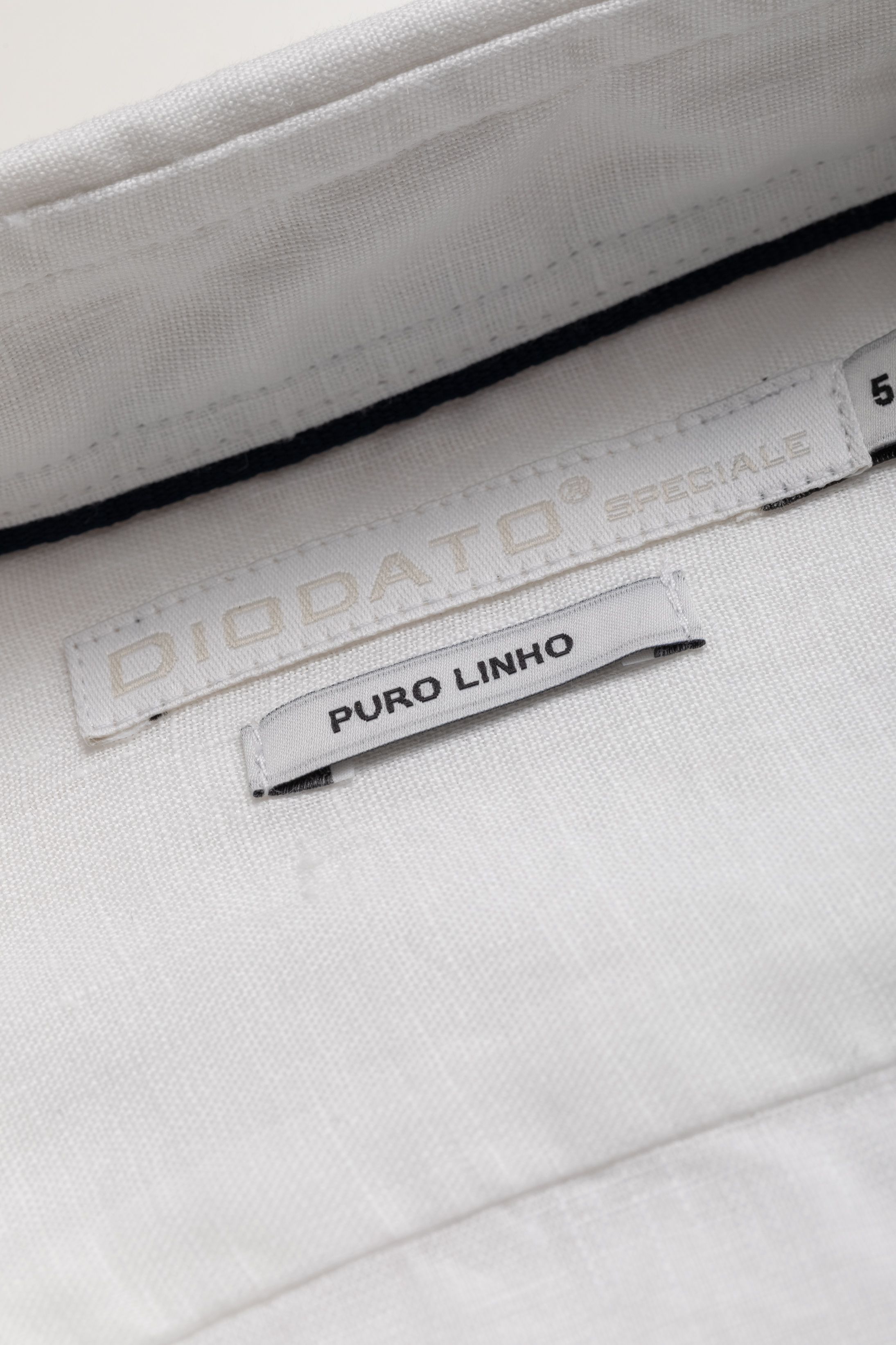 Camisa Manga Longa Regular Linho branco