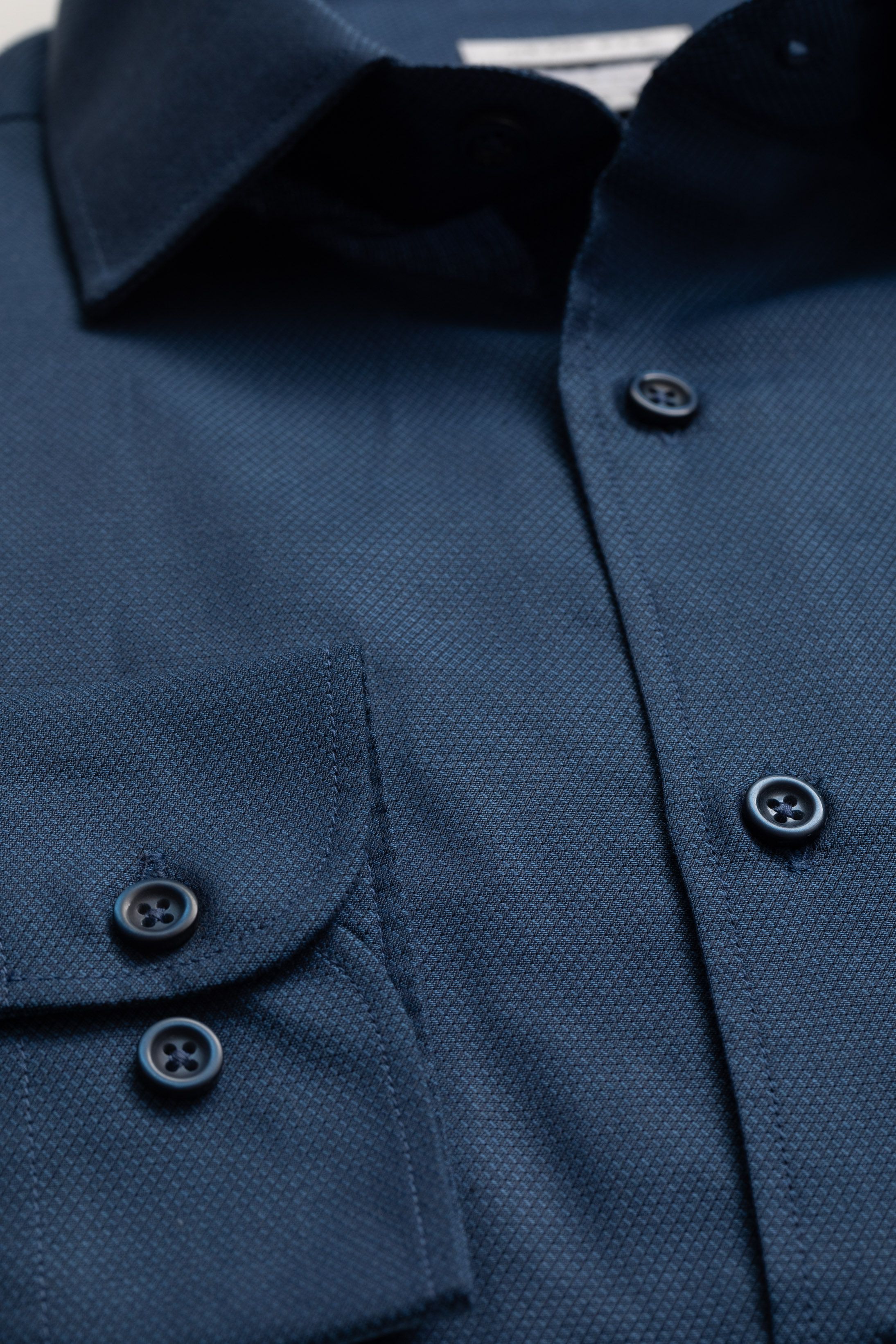 Camisa Manga Longa Slim fit Marinho