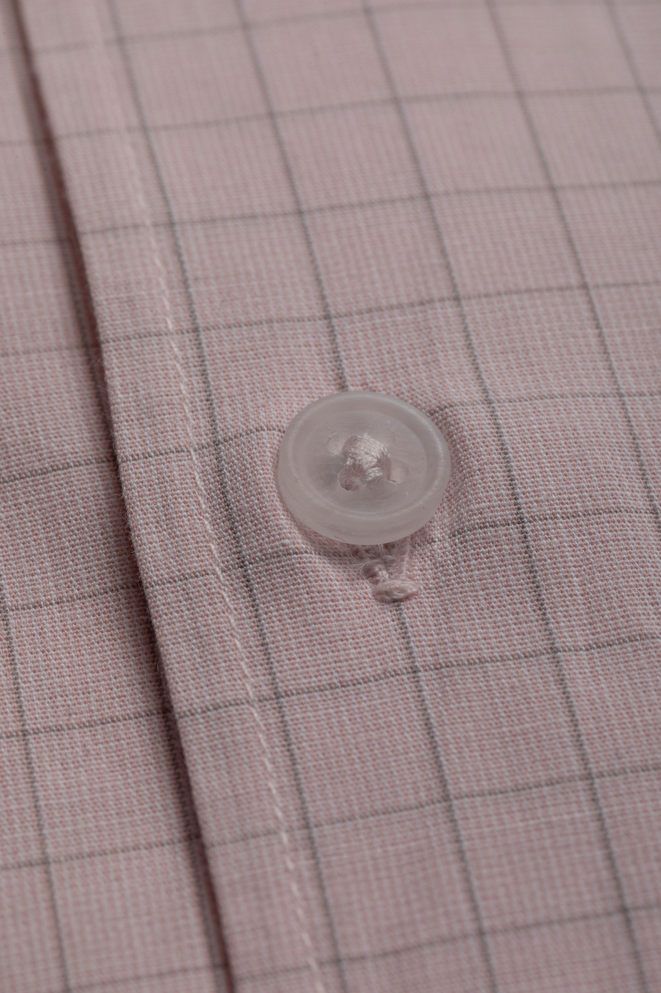 Camisa Manga Longa Slim fit Quadriculado rosa