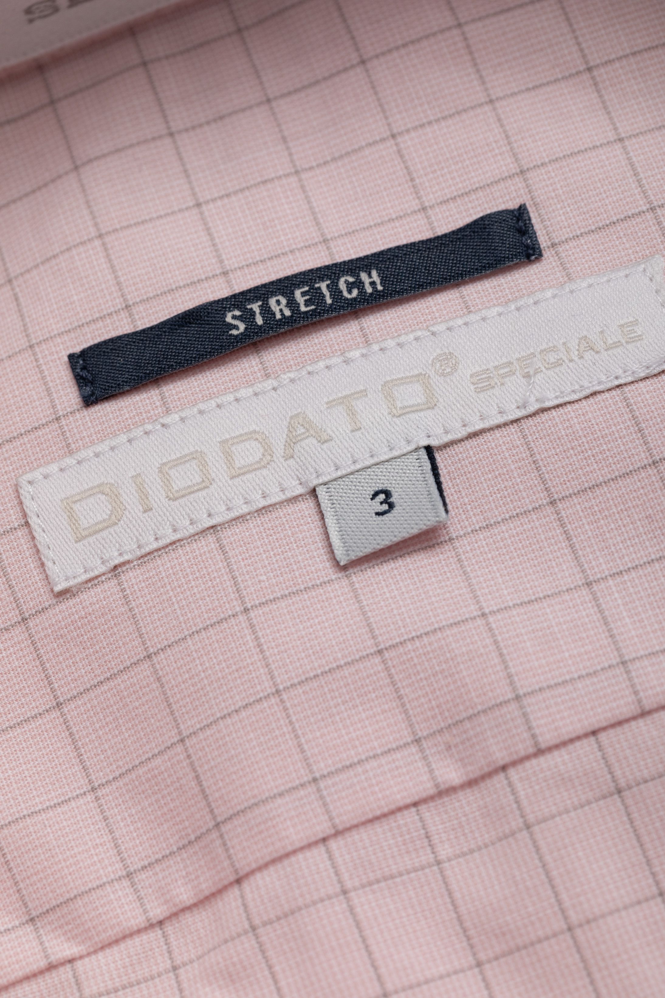 Camisa Manga Longa Slim fit Quadriculado rosa