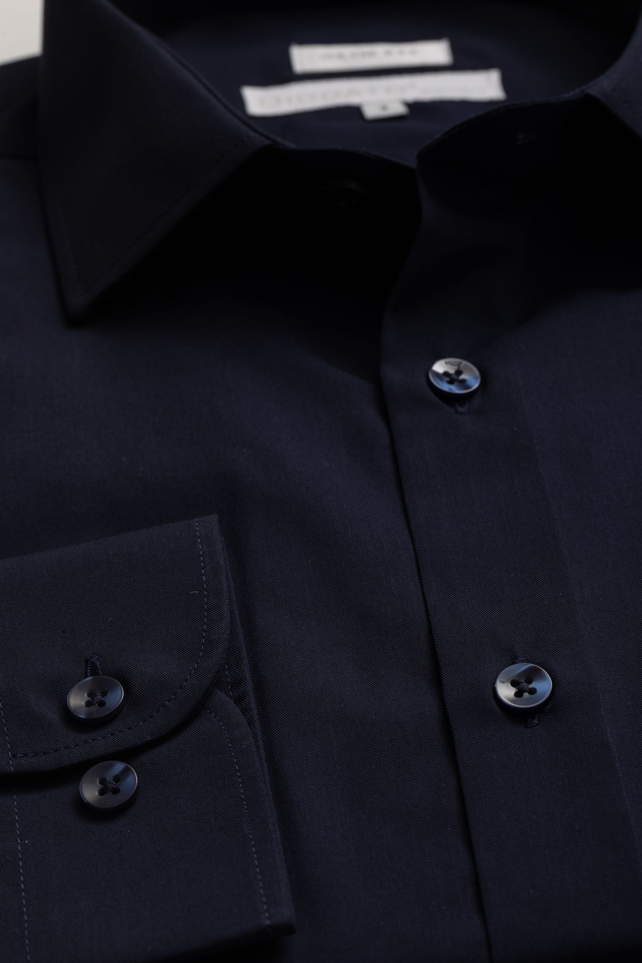 Camisa Manga Longa Slim fit Marinho