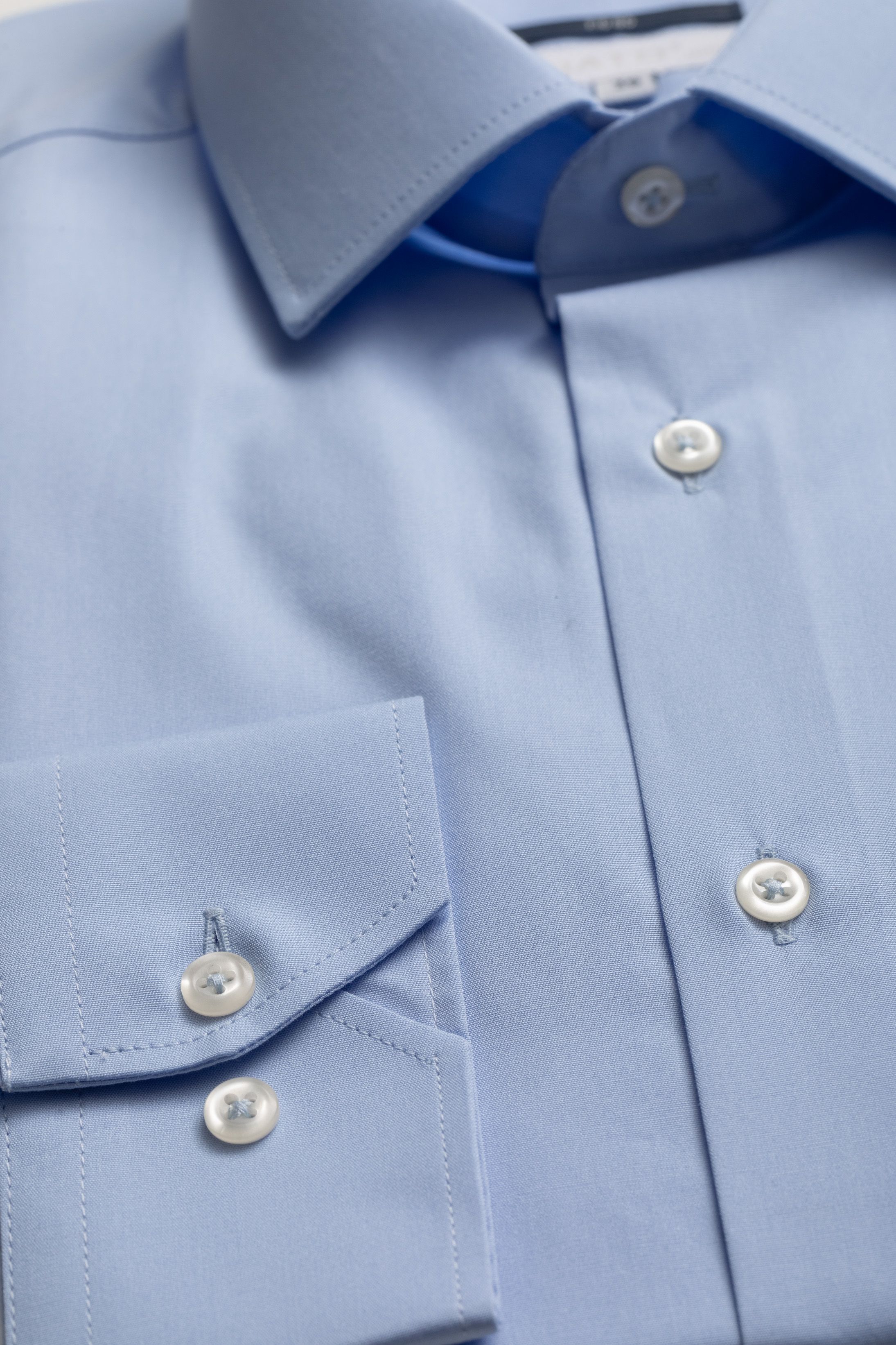 Camisa Social Slim fit Fio 80 Liquid Ammonia Azul - Diodato Alfaiataria