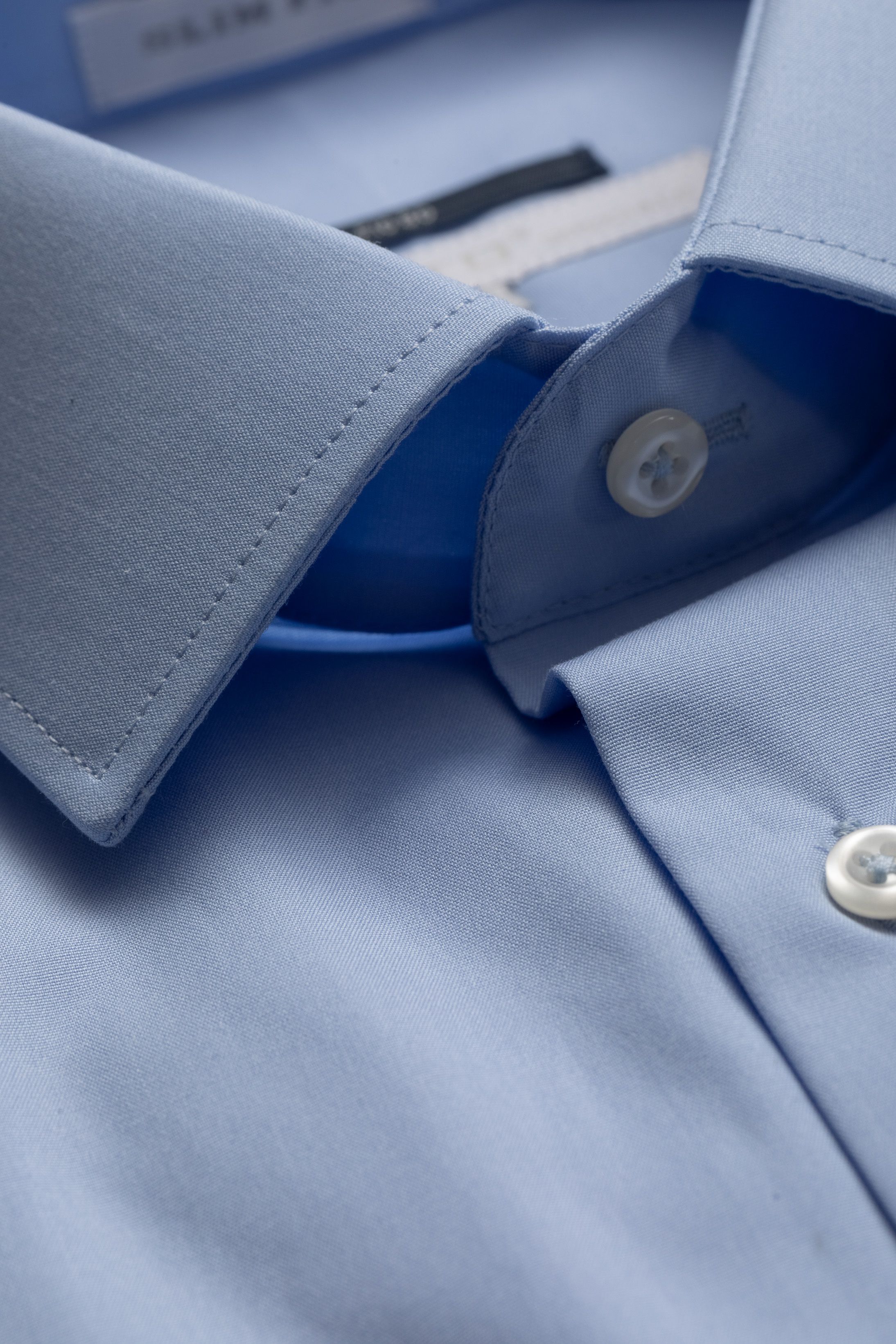 Camisa Social Slim fit Fio 80 Liquid Ammonia Azul 