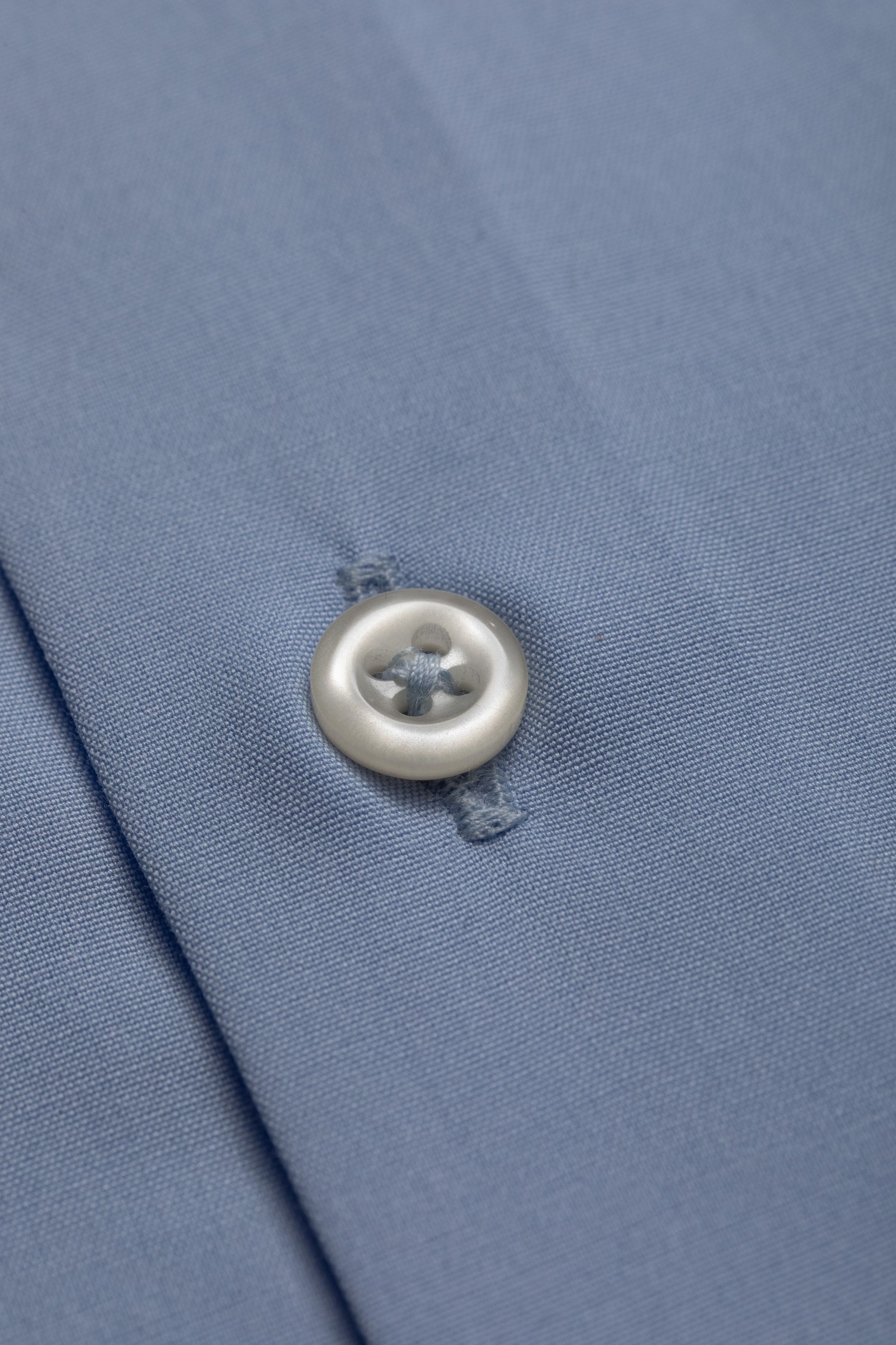 Camisa Social Slim fit Fio 80 Liquid Ammonia Azul 