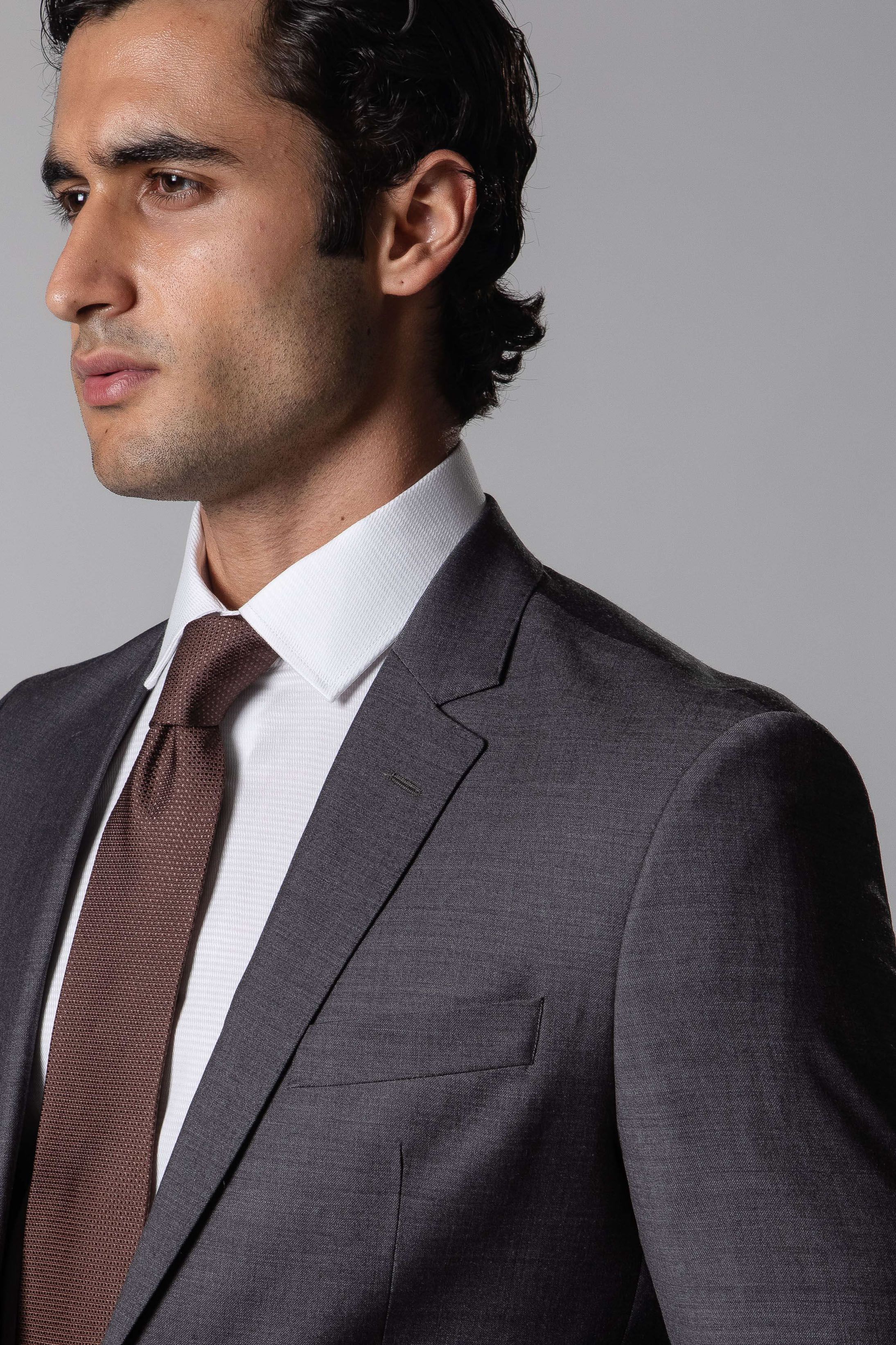 Costume Super 120 Regular Cinza Médio - Diodato Alfaiataria