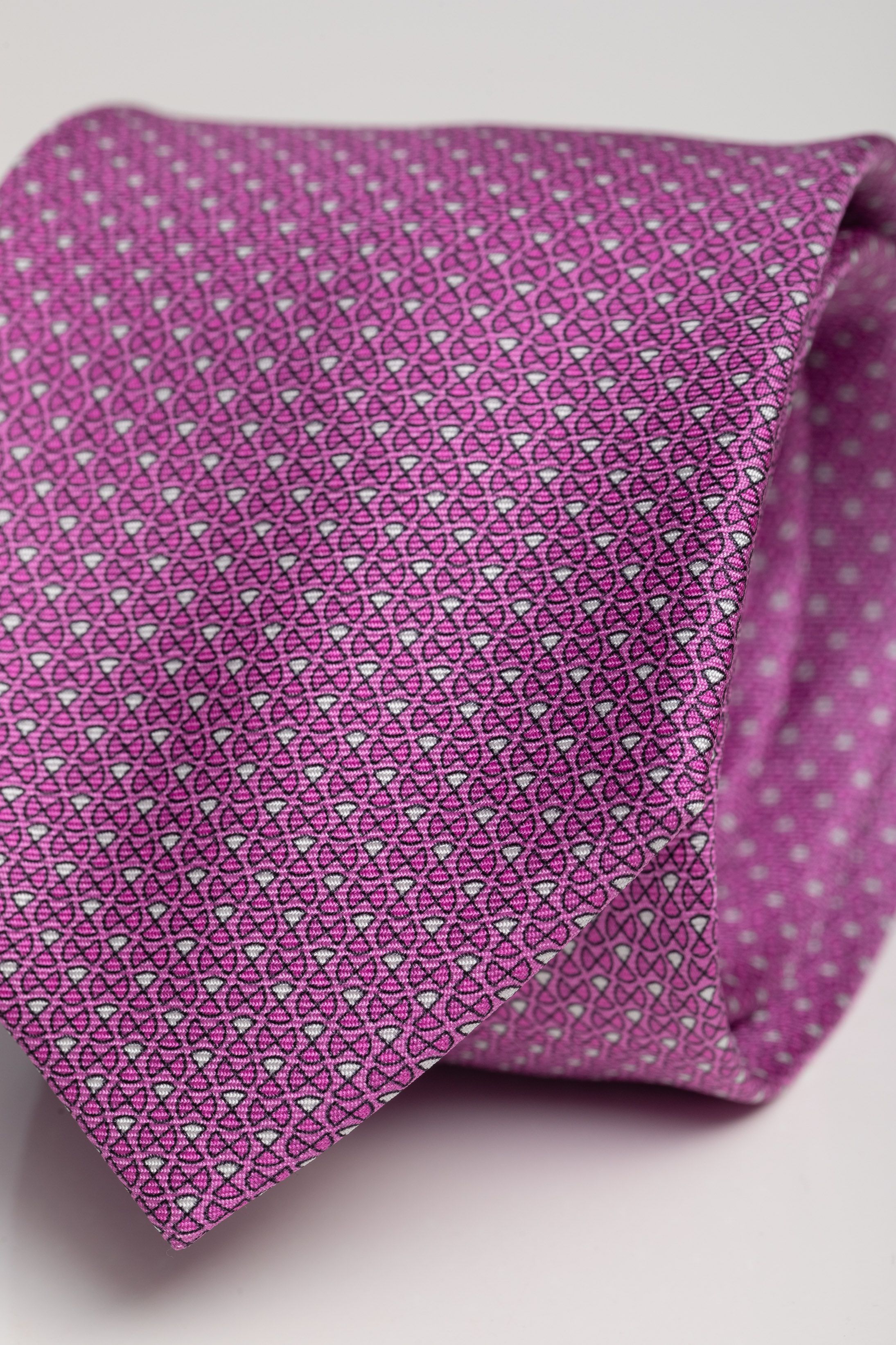 Gravata Seda Italiana Rosa