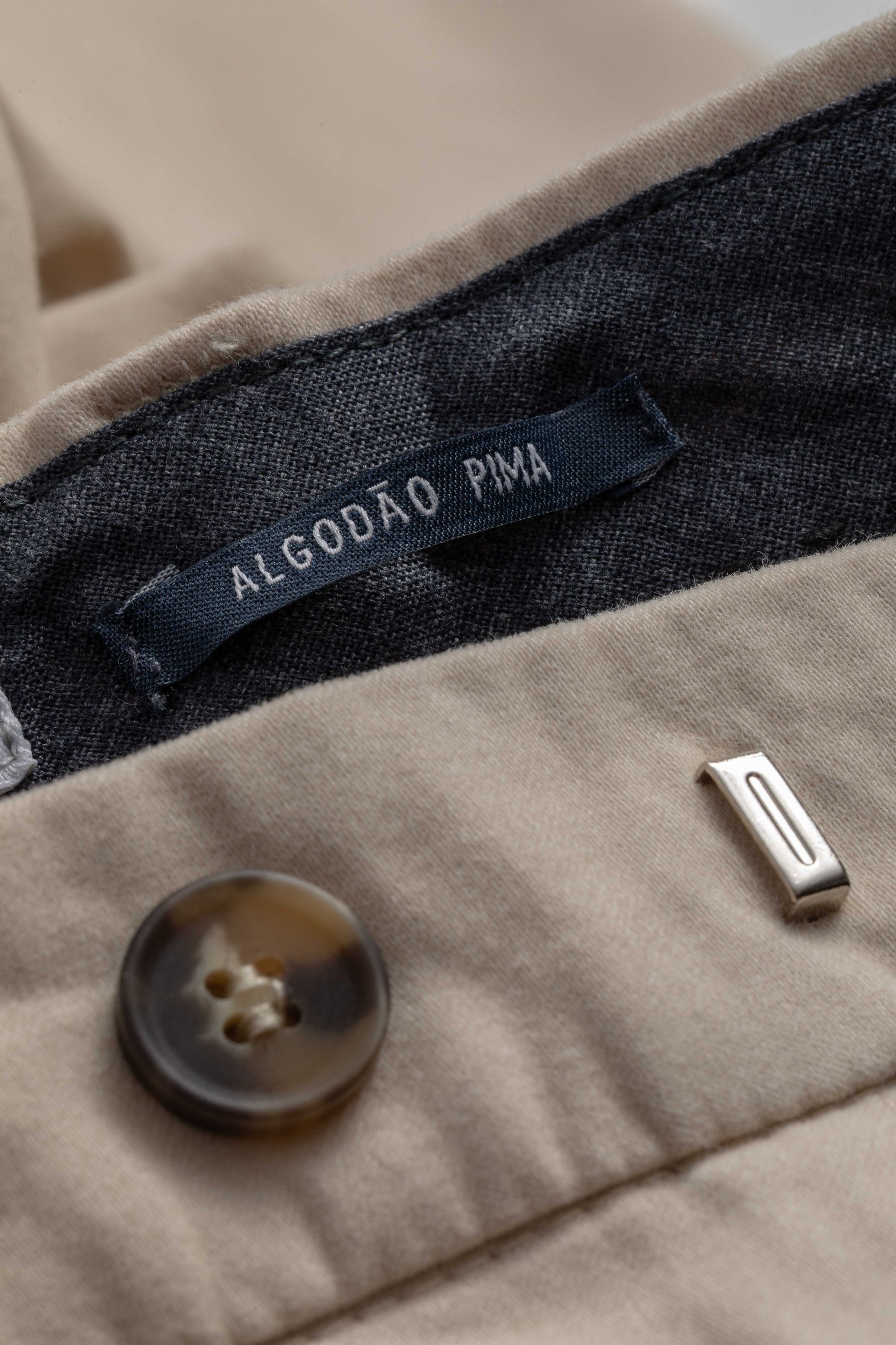 Calça Sport Pima Cotton Slim Fit Cru