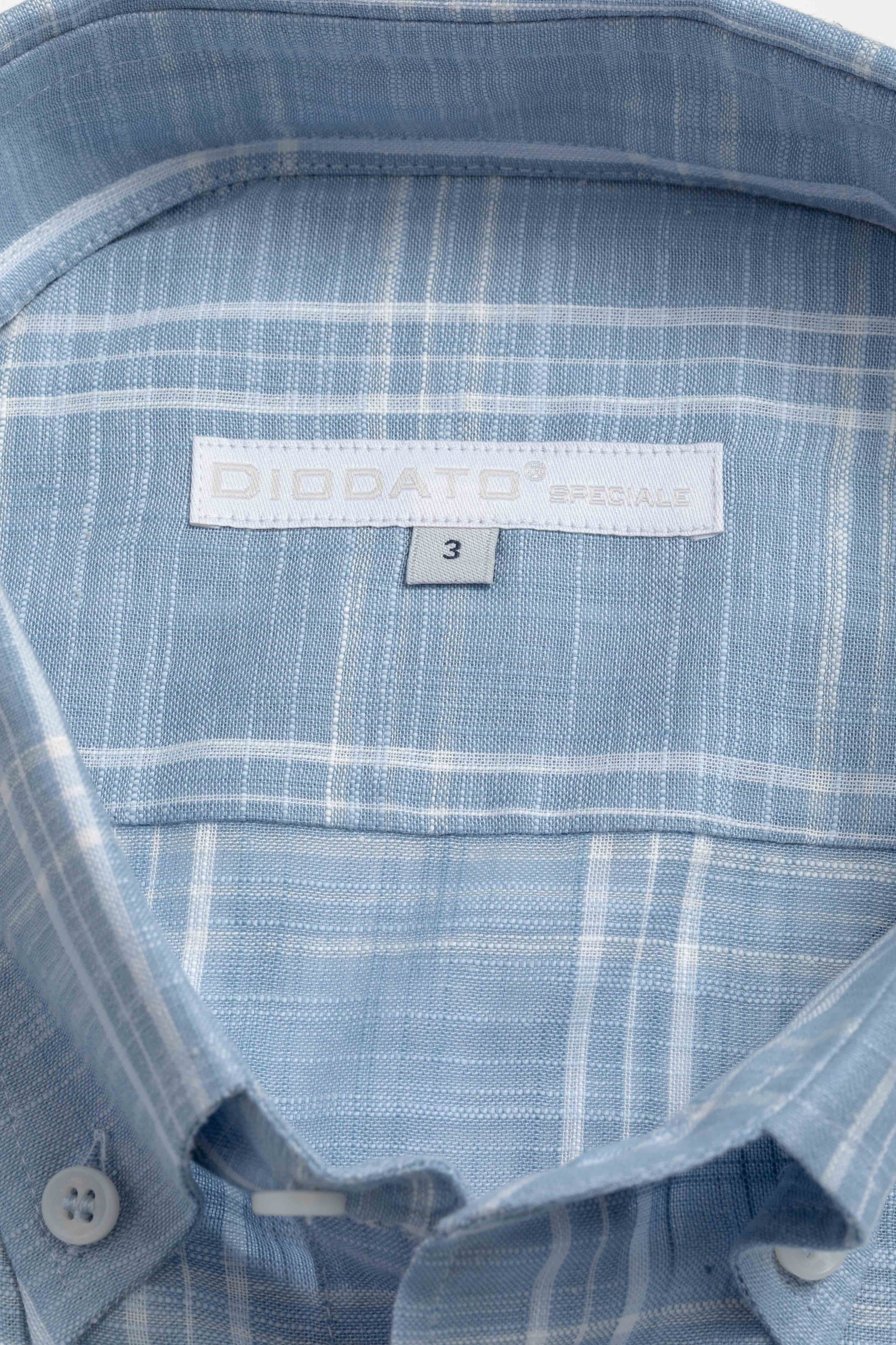 Camisa Manga Longa Regular Xadrez Azul