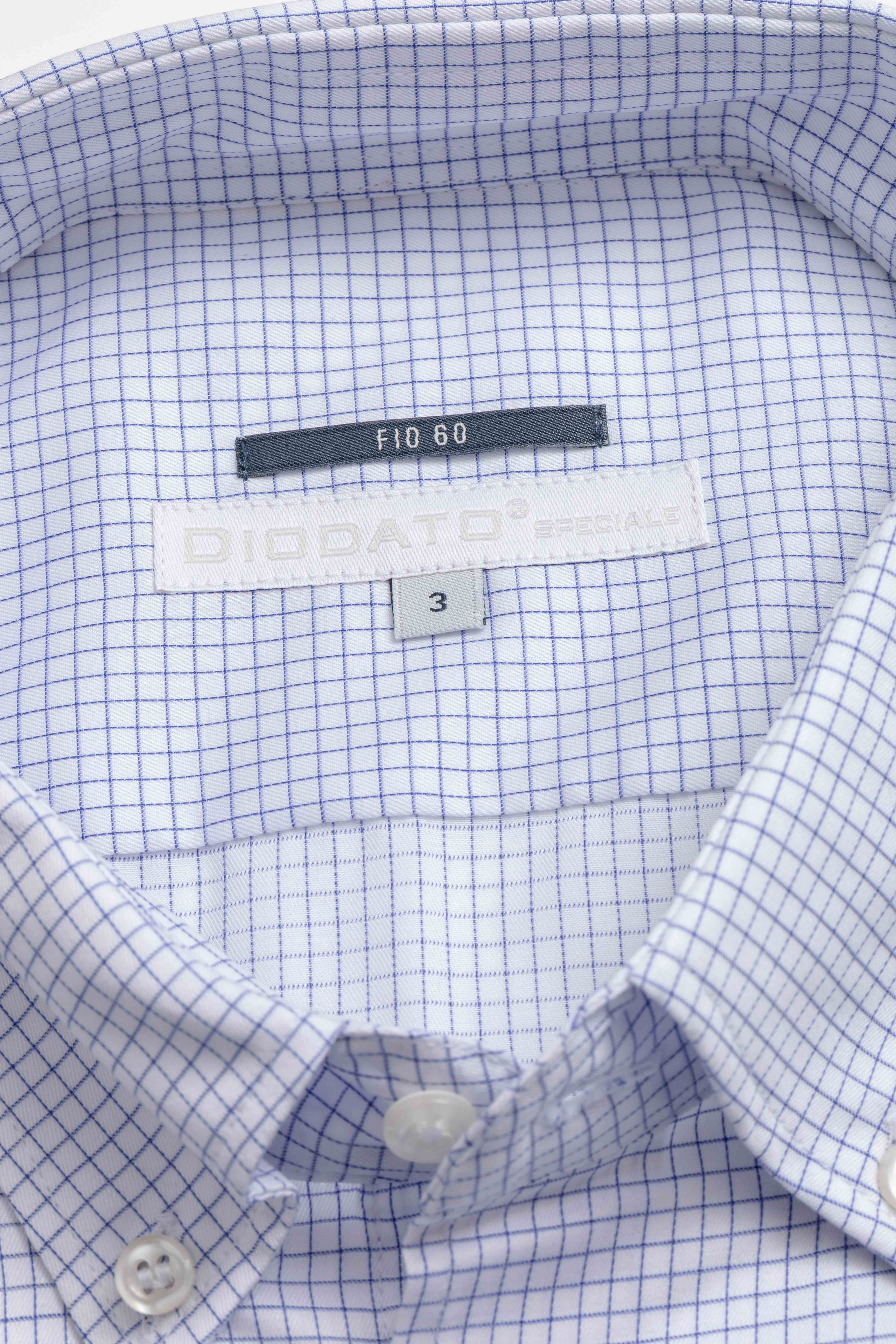 Camisa Manga Longa Regular Quadriculado Marinho