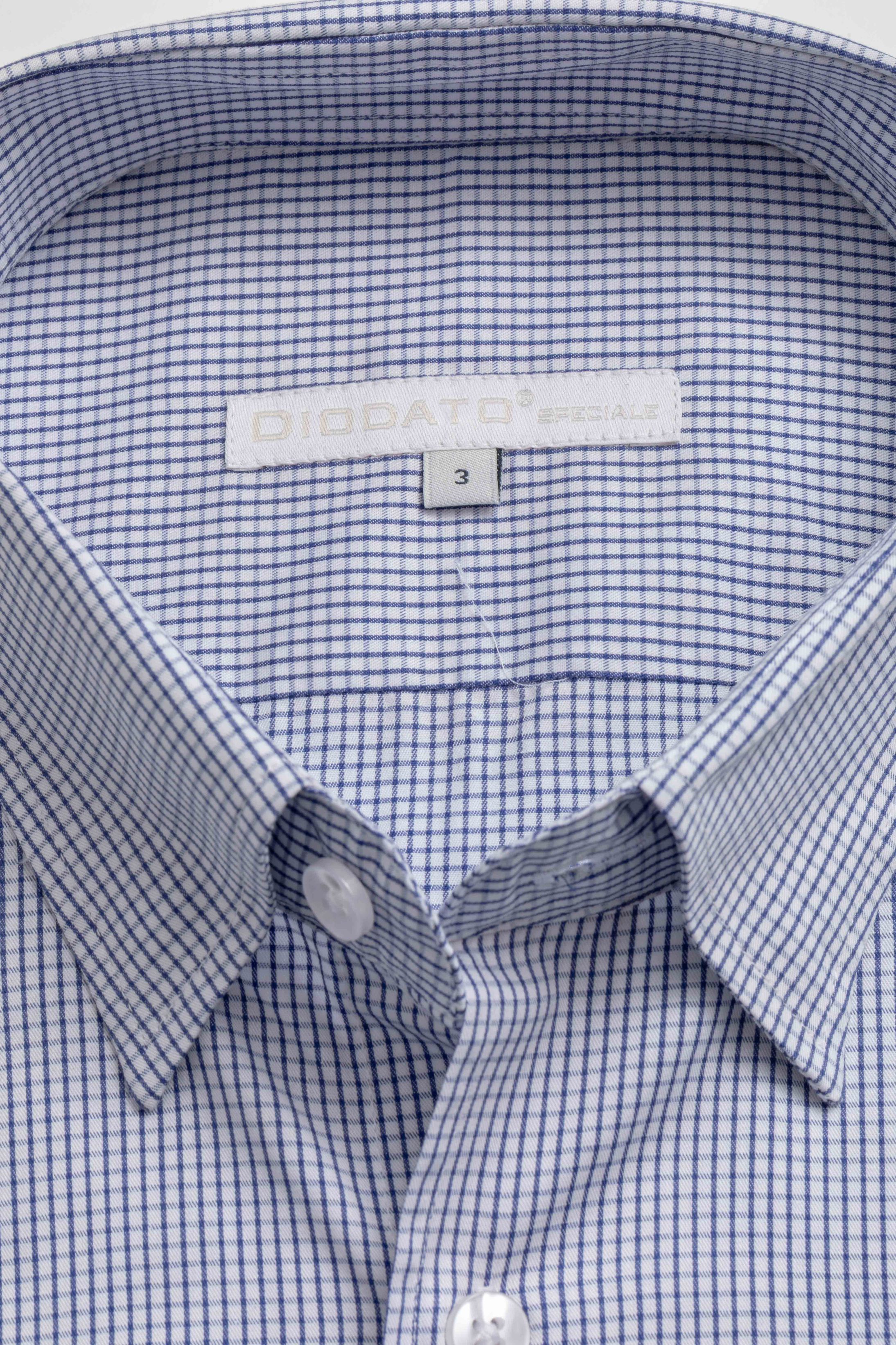 Camisa Manga Longa Regular Quadriculado Marinho