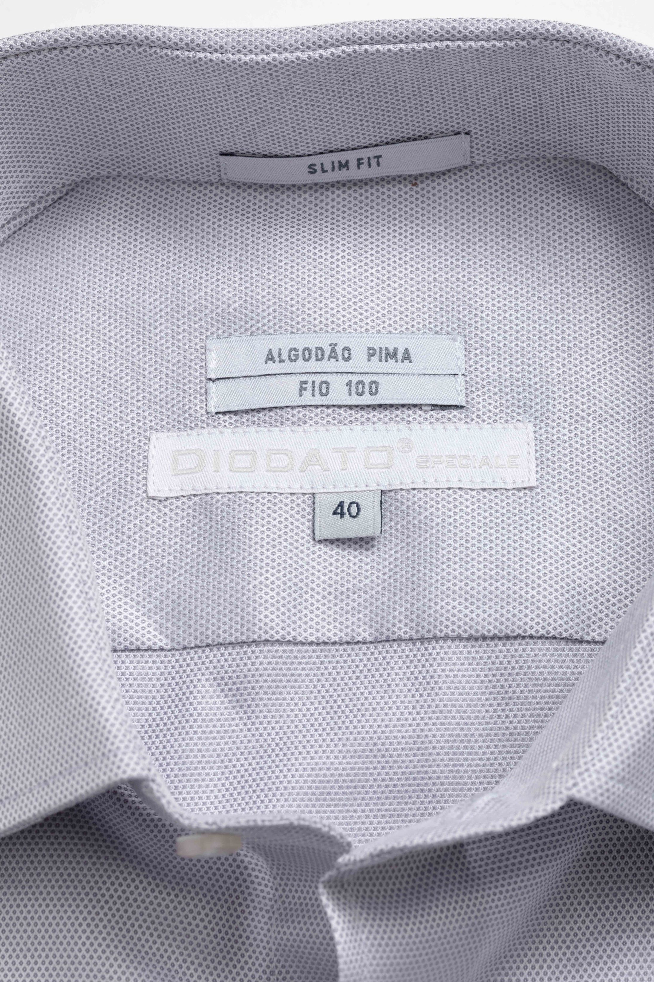 Camisa Social Slim Fit Fio 100 Pima Cotton