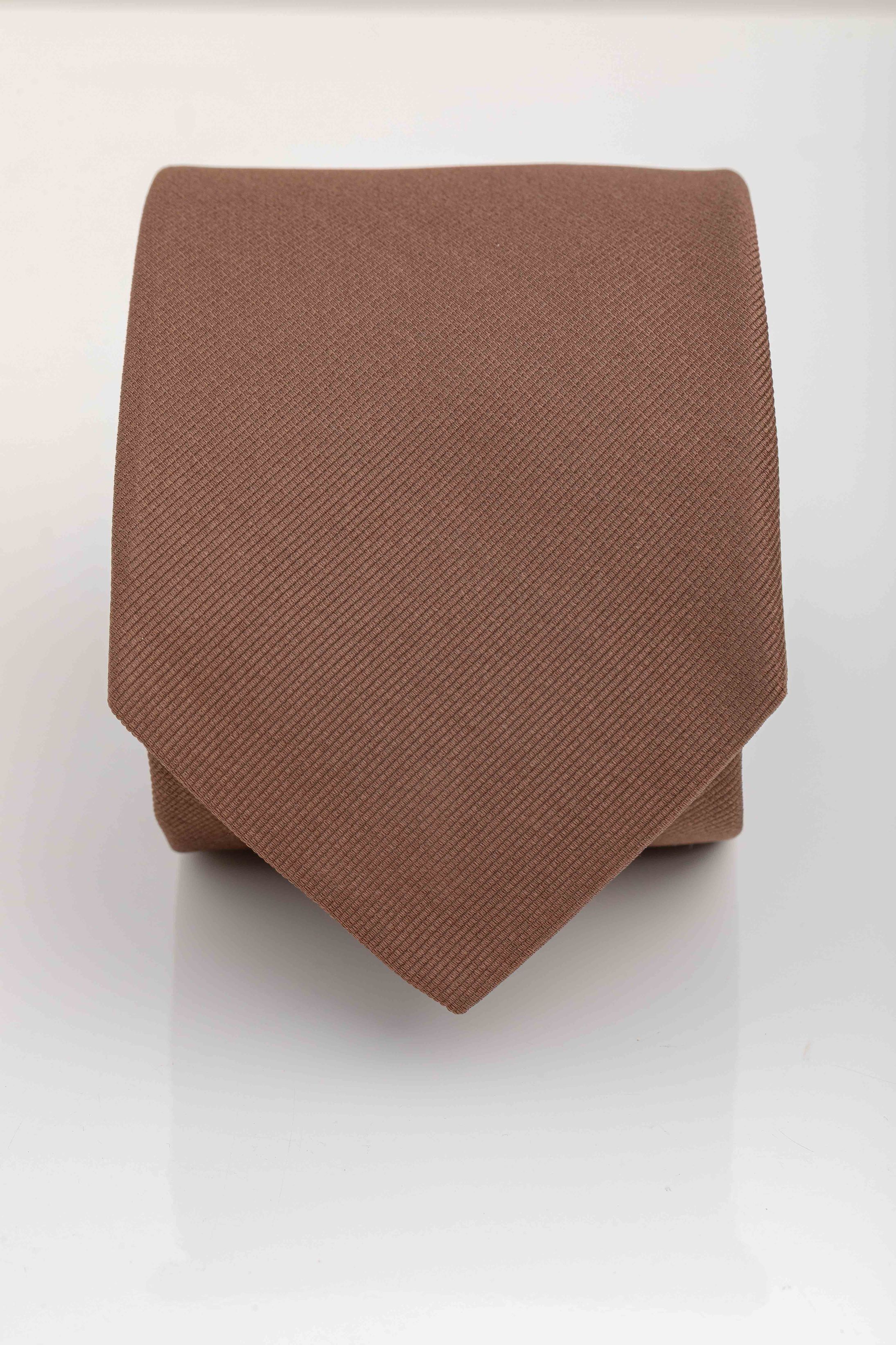 Gravata Seda Italiana Marrom