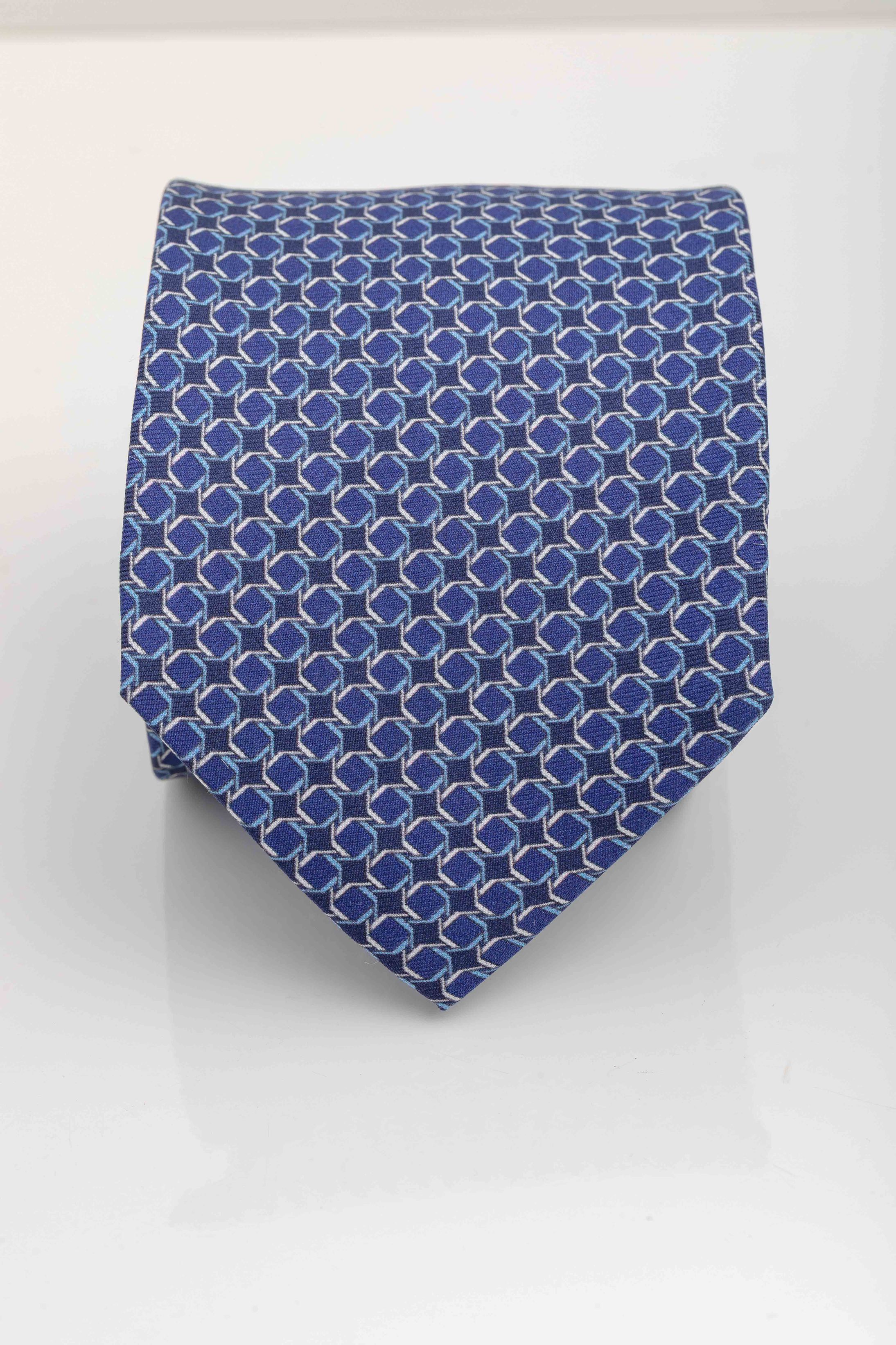 Gravata Seda Italiana Azul - Diodato Alfaiataria