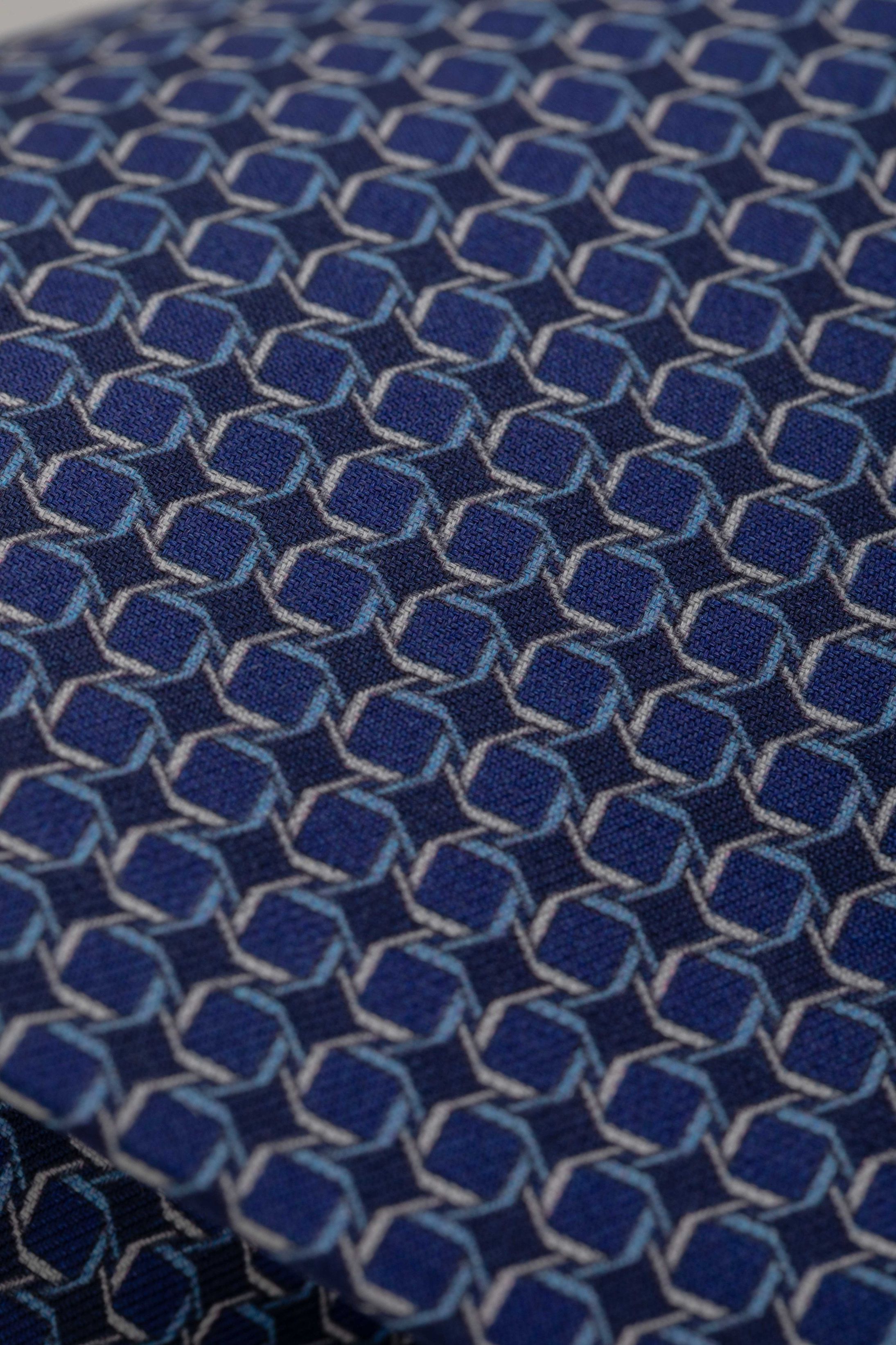 Gravata Seda Italiana Azul