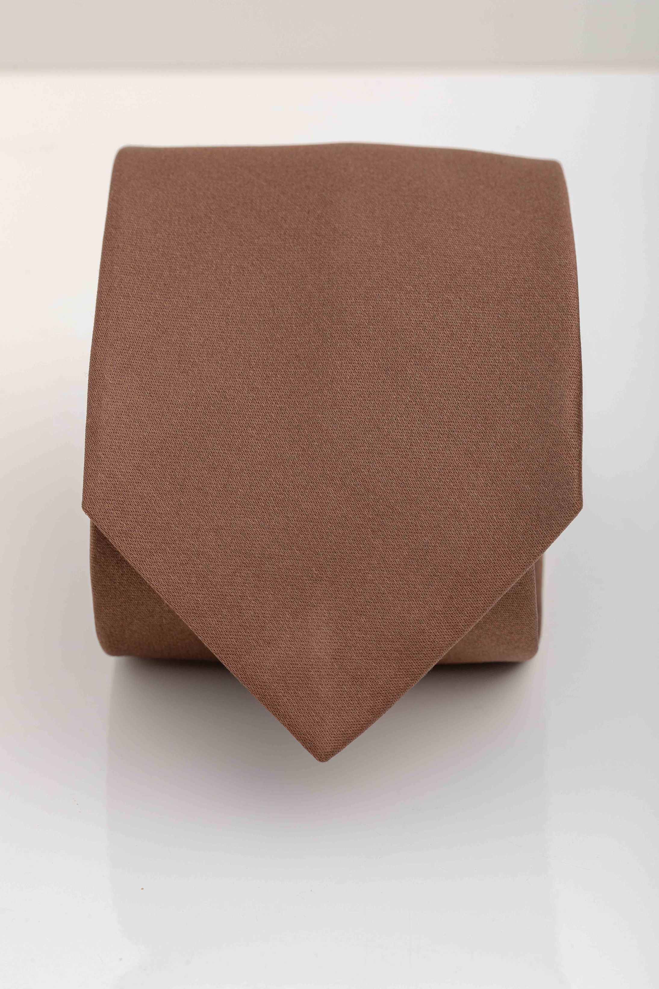 Gravata Seda Italiana Marrom - Diodato Alfaiataria