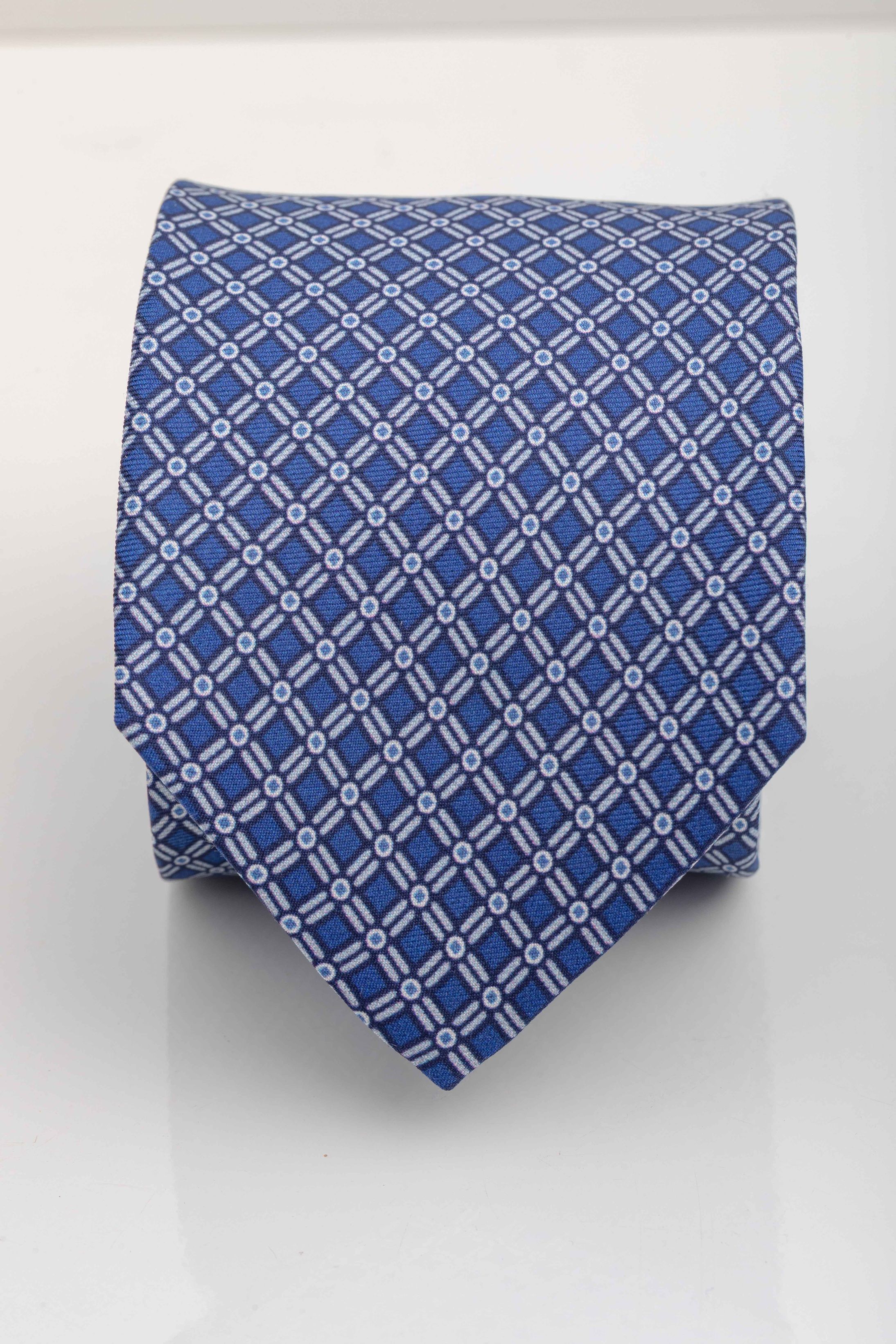Gravata Seda Italiana azul - Diodato Alfaiataria