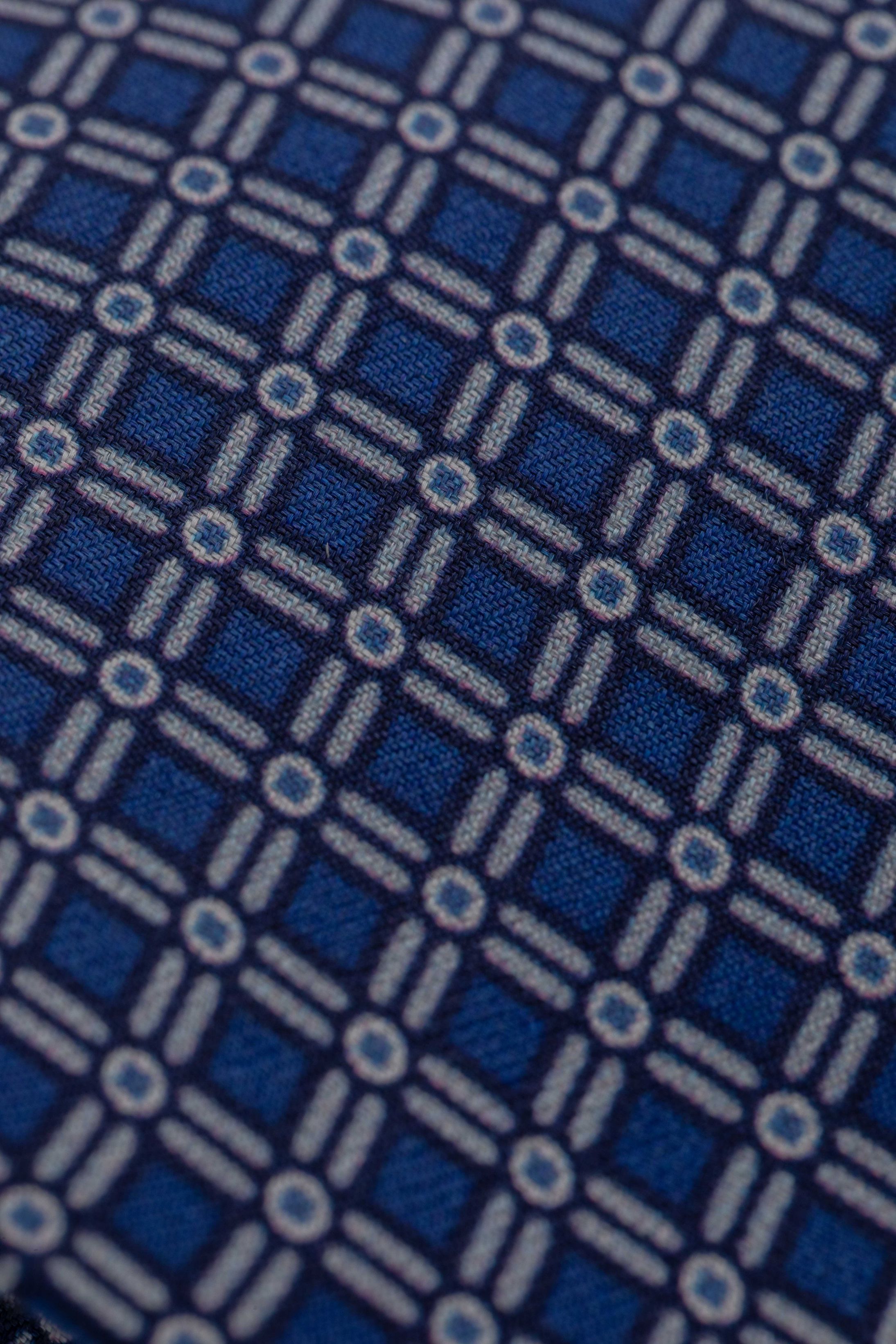 Gravata Seda Italiana azul 